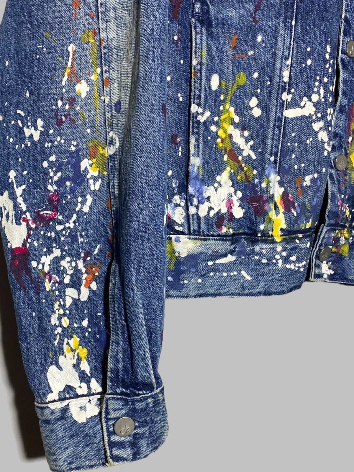 Calvin Klein Calvin Klein Painted Denim Jacket Men’s Size US XL / EU 56 / 4 - 6 Thumbnail