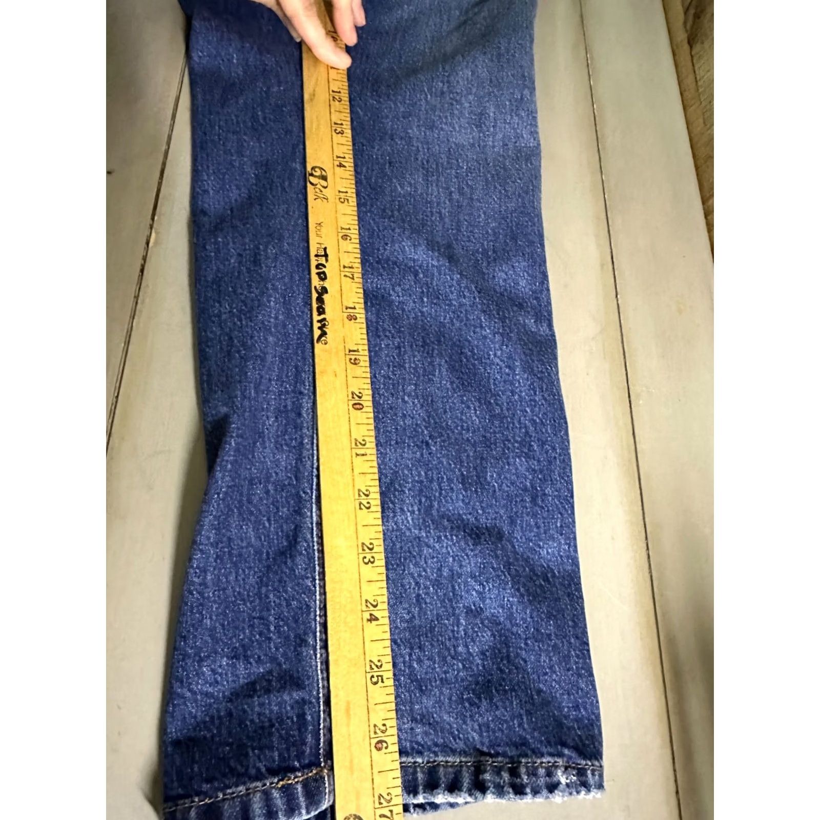 Loft VINTAGE LOFT The Straight Crop Curvy Mid Rise Jeans Women 29 Blue Jeans Size 29" - 4 Thumbnail