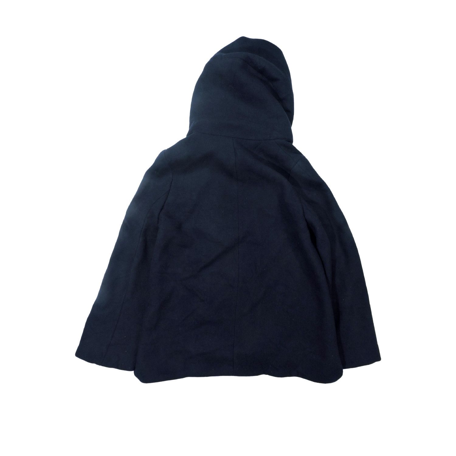 Zara ZARA BASIC OUTWEAR HOODED WRAP COCOON PEA COAT JACKET Size XS / US 0-2 / IT 36-38 - 2 Thumbnail