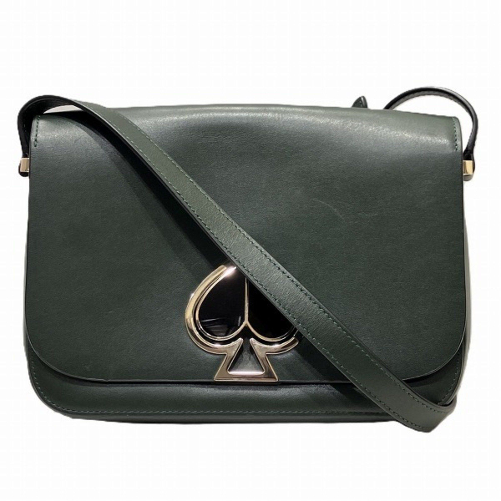 Kate Spade Nicola Twist Lock Medium Pxrua167 Bag Shoulder Women's in Green