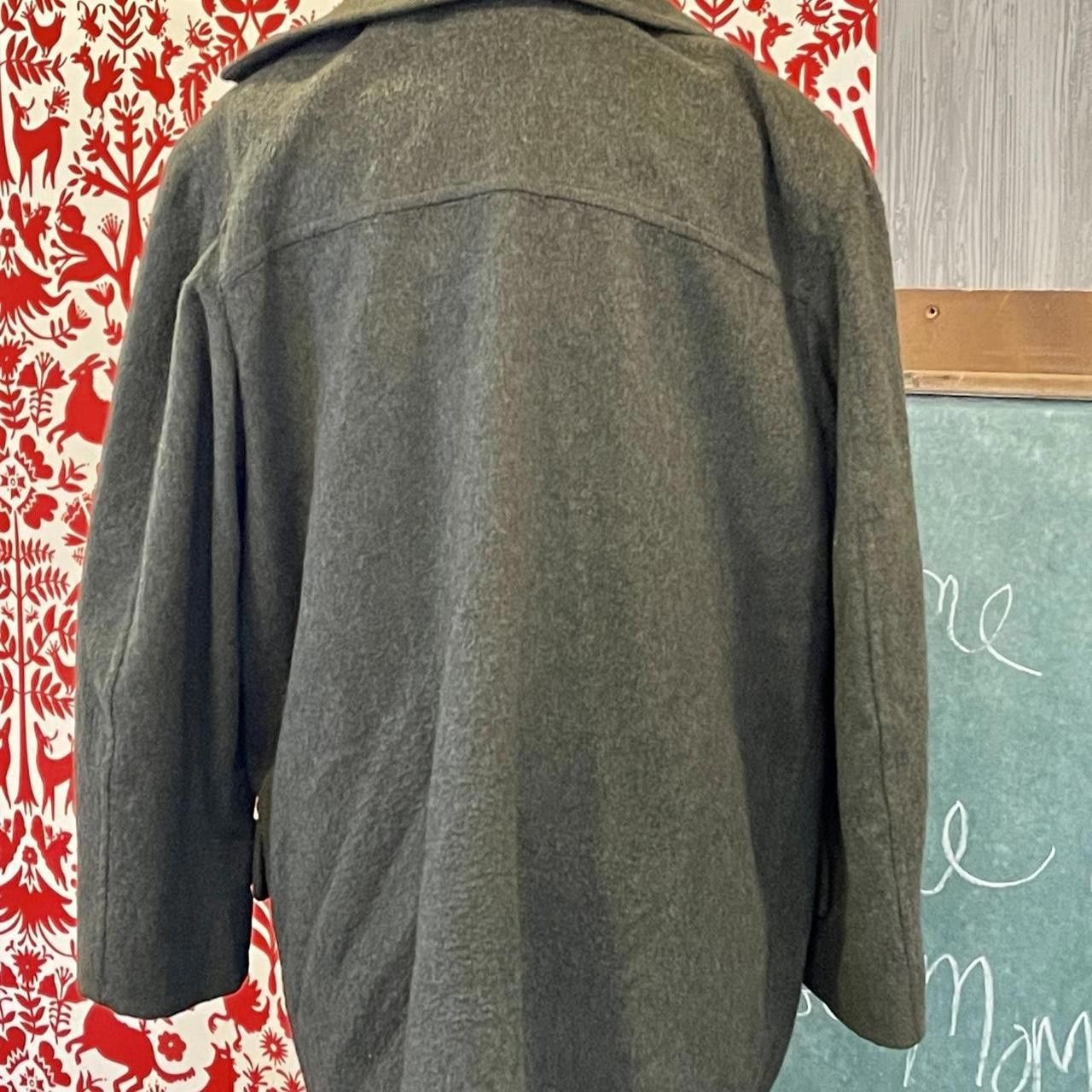 Designer Women's Khaki and Green Coat Size L / US 10 / IT 46 - 4 Thumbnail