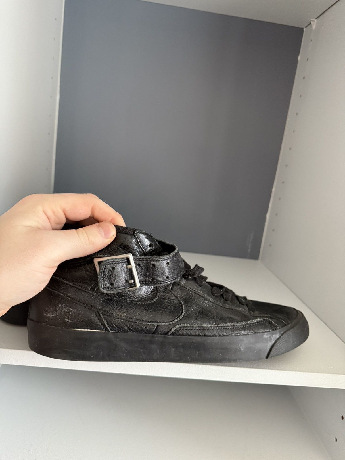 Nike Nike Blazer Mid Belted Black 2010 Size US 9.5 / EU 42-43 - 4 Thumbnail