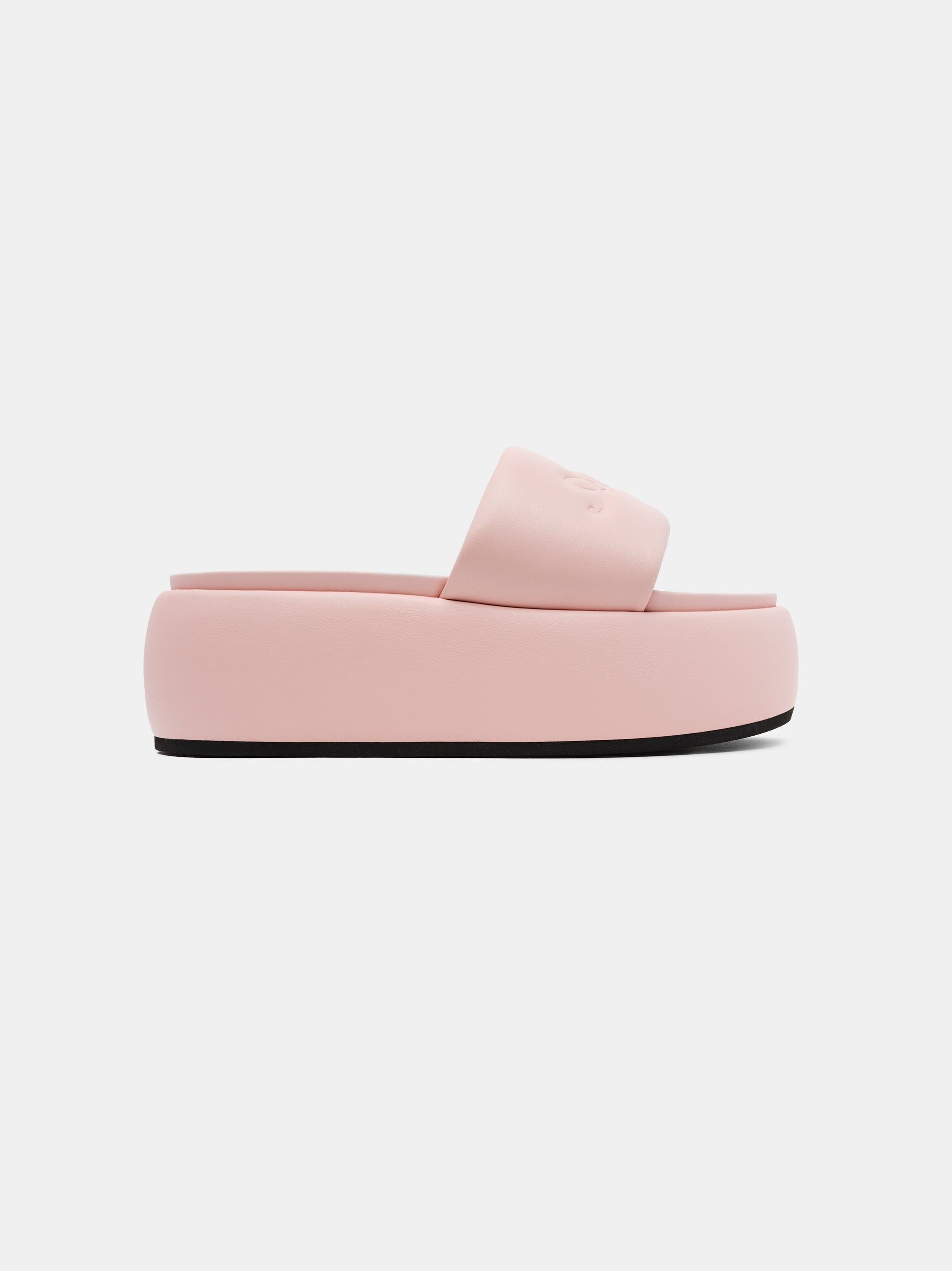 oc11z0525 Script Platform Sandals in Pink
