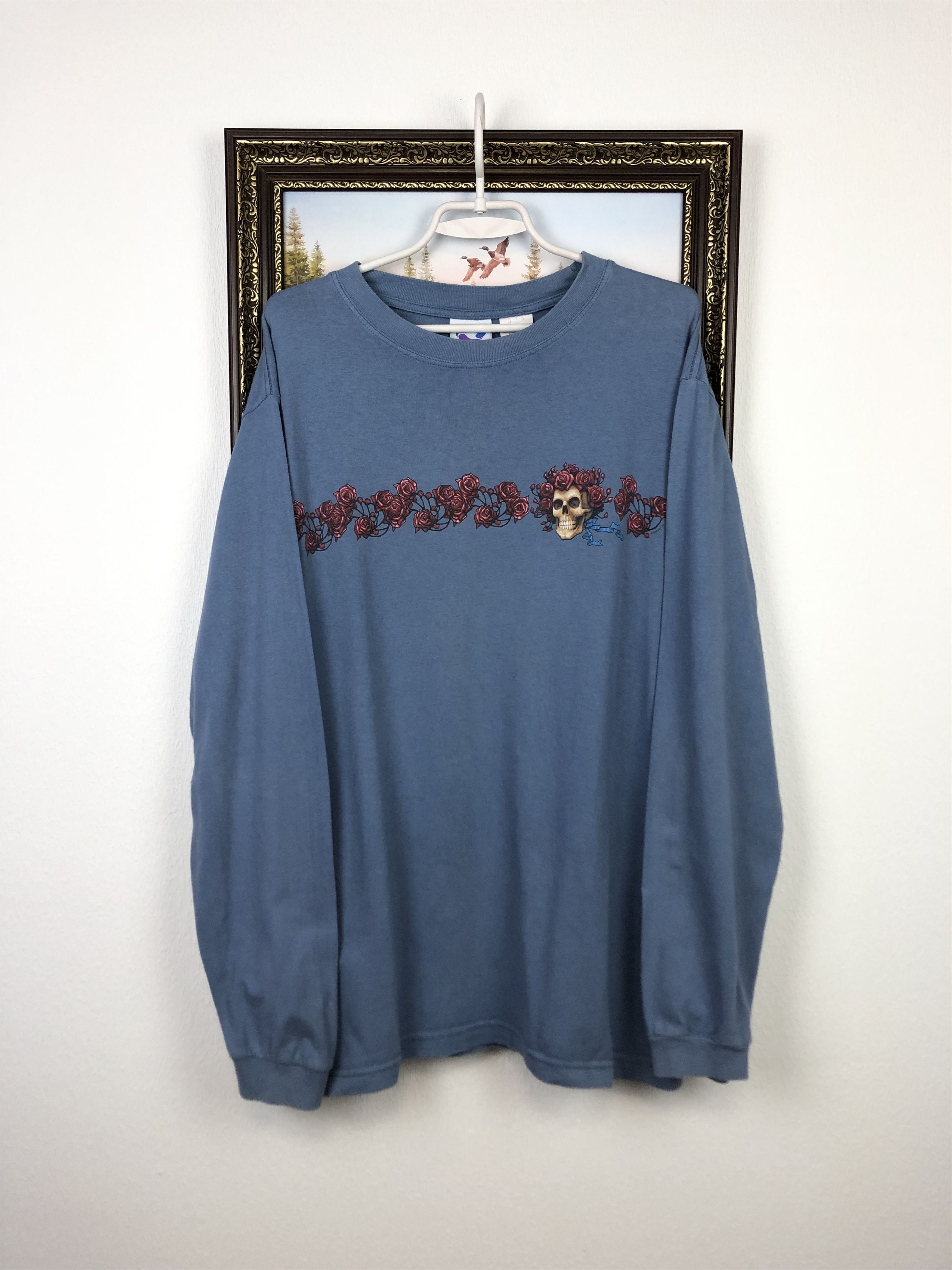 Liquid Blue Vintage Grateful Dead Liquid Blue Skull Roses Shirt Long Tee Size US L / EU 52-54 / 3 - 1 Thumbnail