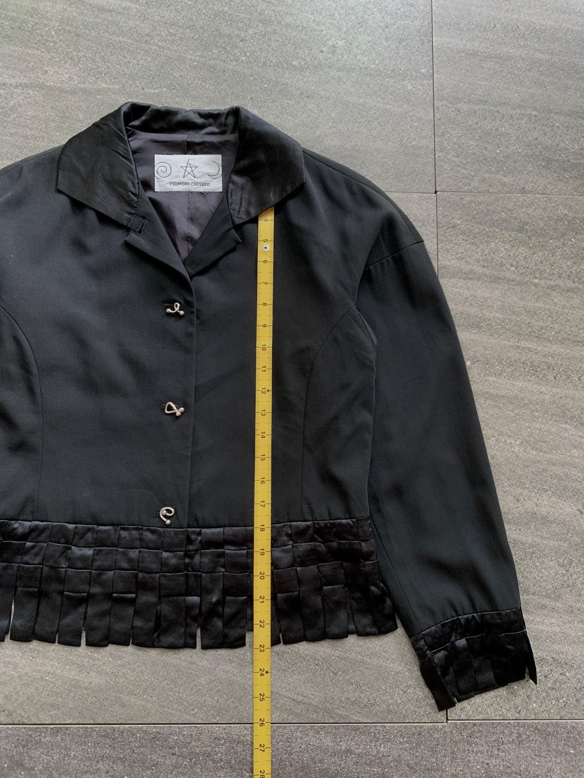 Issey Miyake FREE TAX! Weave Fringe Cropped Blazer Jacket Size M / US 6-8 / IT 42-44 - 12 Thumbnail