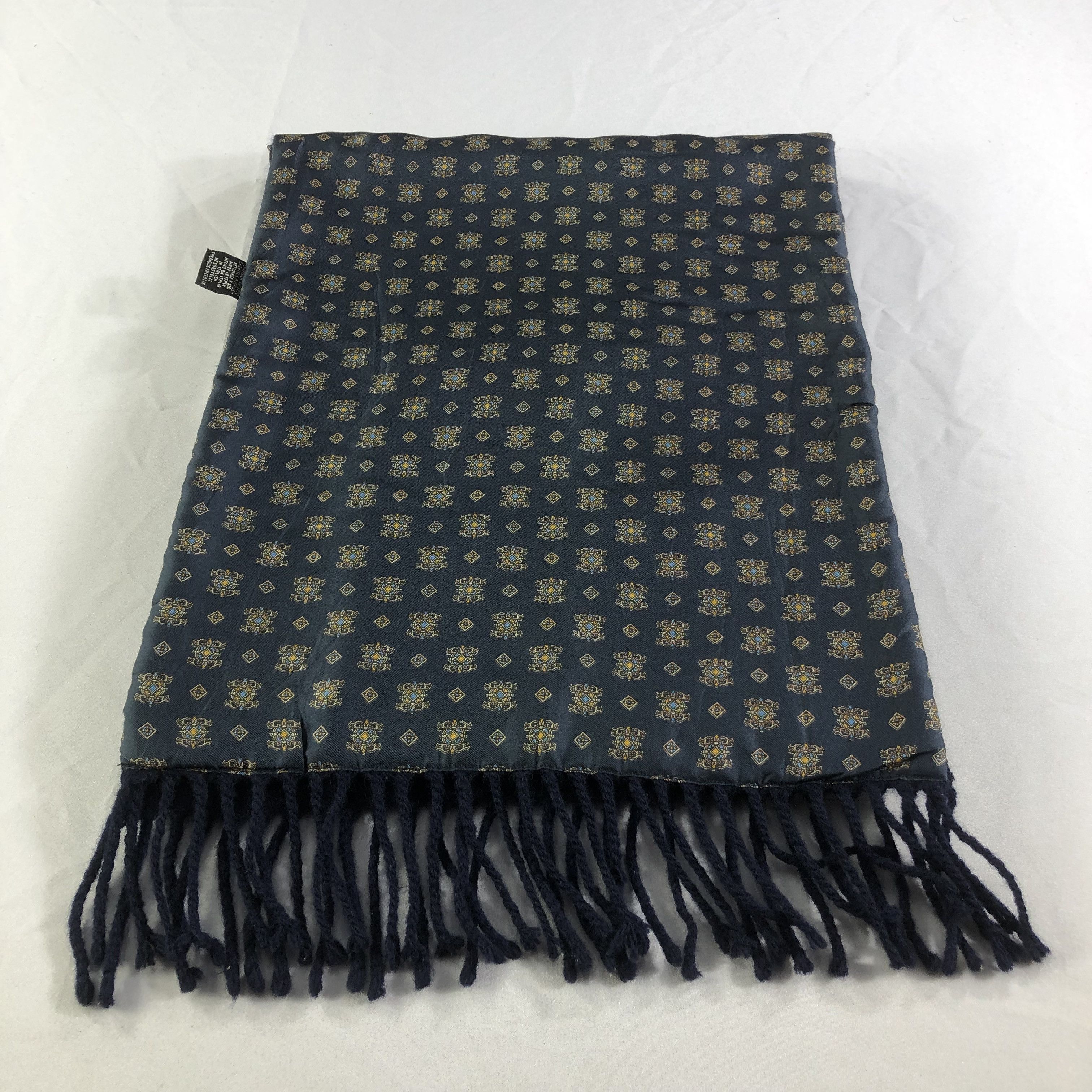 Vintage Angelo Bosani Silk Wool Scarf Muffler V1687 Size ONE SIZE - 2 Thumbnail