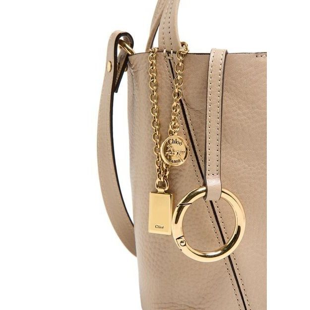 Chloe Chloe Small Spin Boyish Brown Grained Leather Tote Handbag N Size ONE SIZE - 6 Thumbnail