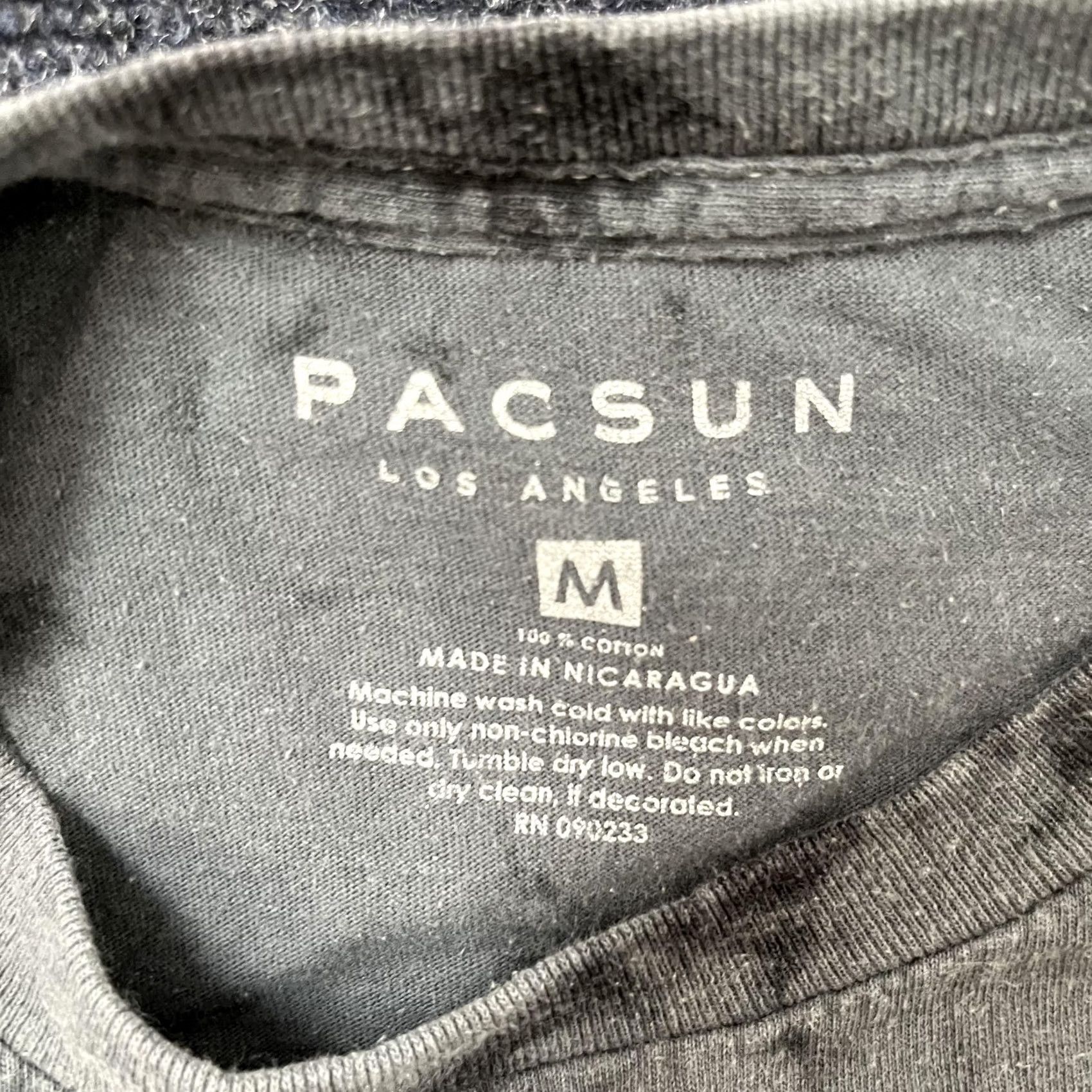 Pacsun PacSun Mens Medium Gray Night Prowlers Panther Skull Graphic Tee T-Shirt Size US M / EU 48-50 / 2 - 2 Thumbnail