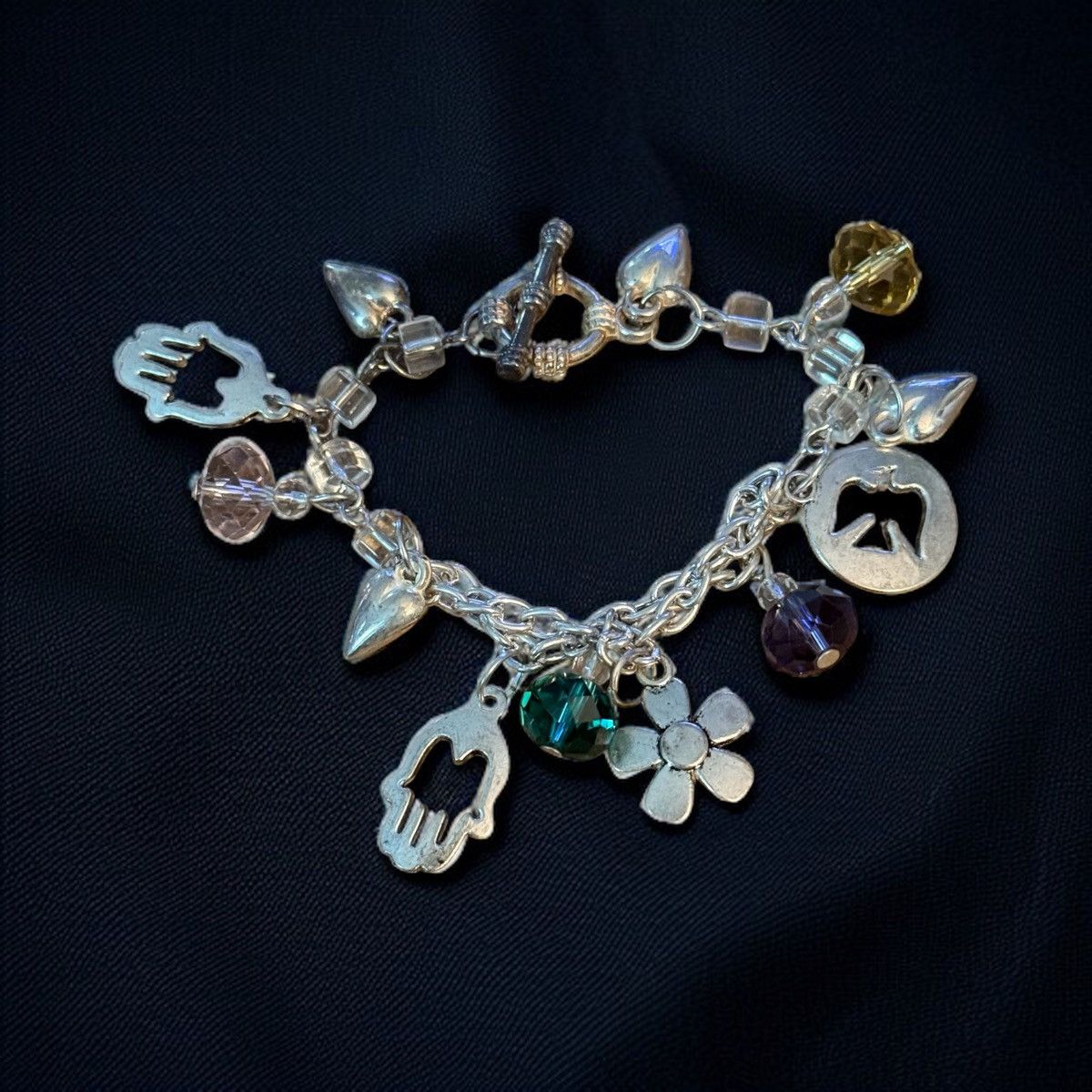 Other Silver tone love charm bracelet Size ONE SIZE - 1 Thumbnail