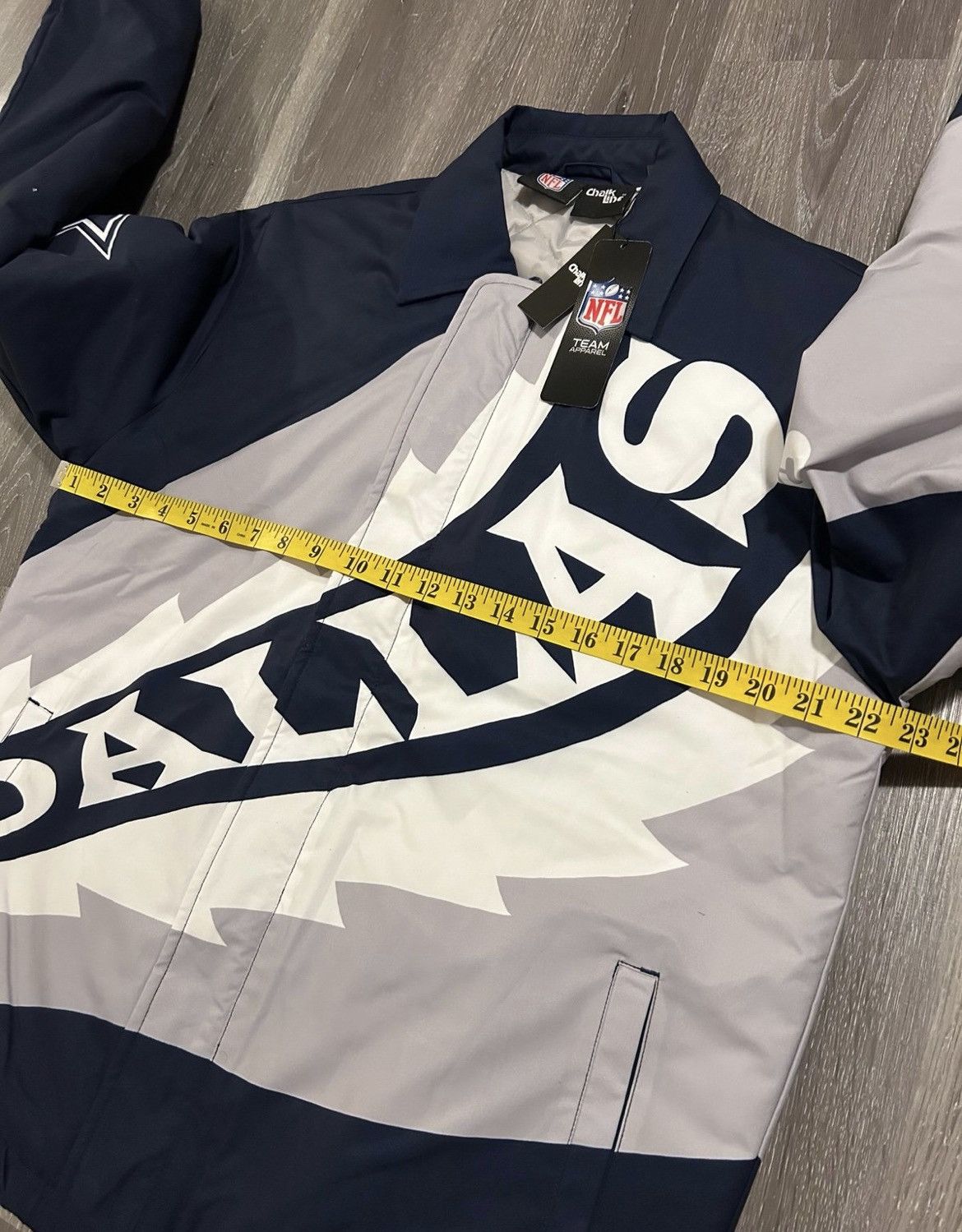 Chalk Line Chalk Line NWT Dallas Cowboys Saw Blade Quilted Jacket Size US S / EU 44-46 / 1 - 5 Thumbnail