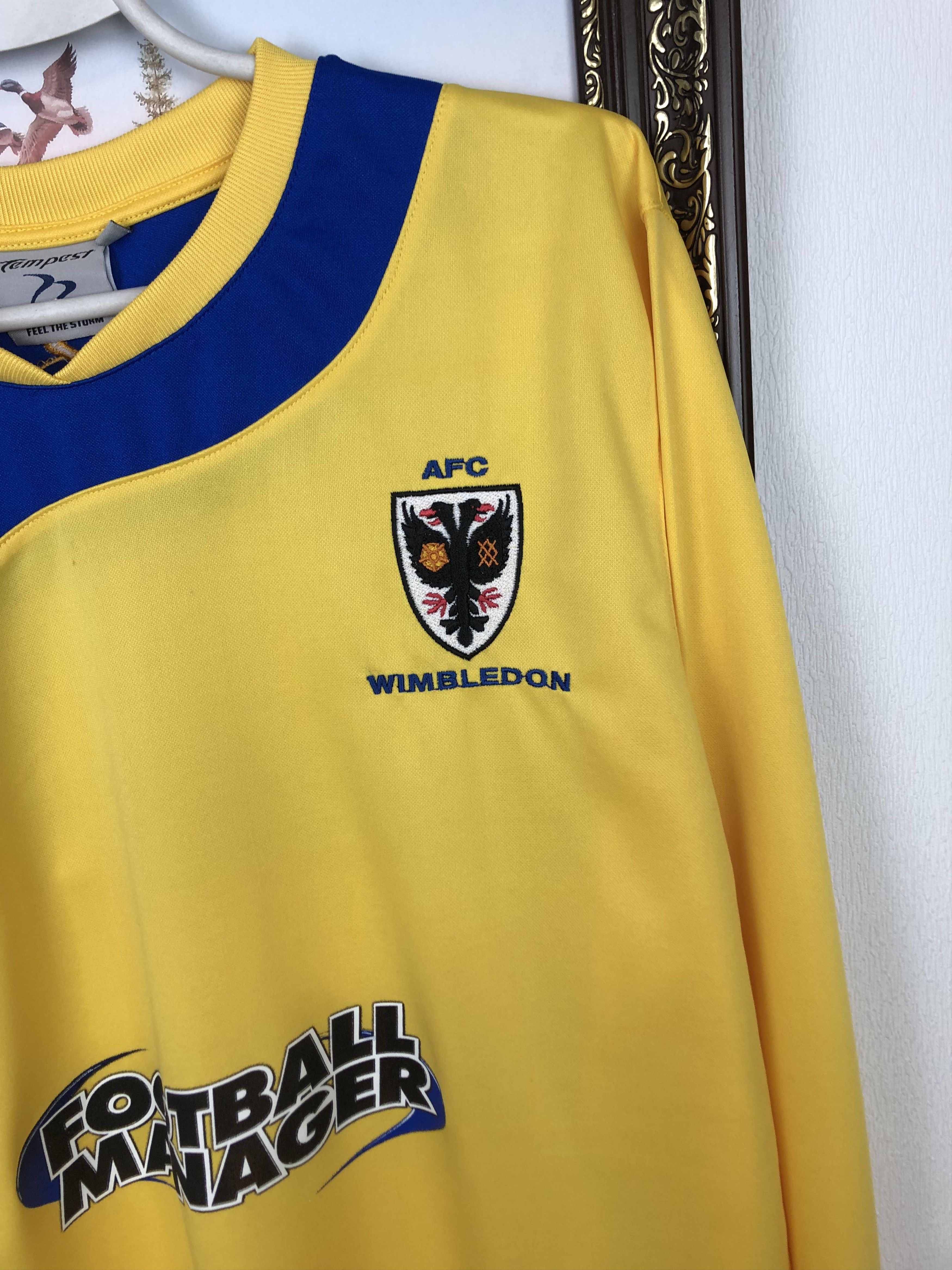 Vintage Wimbledon football shirt 2009 Soccer Long Sleeve Jersey Size US XL / EU 56 / 4 - 4 Thumbnail