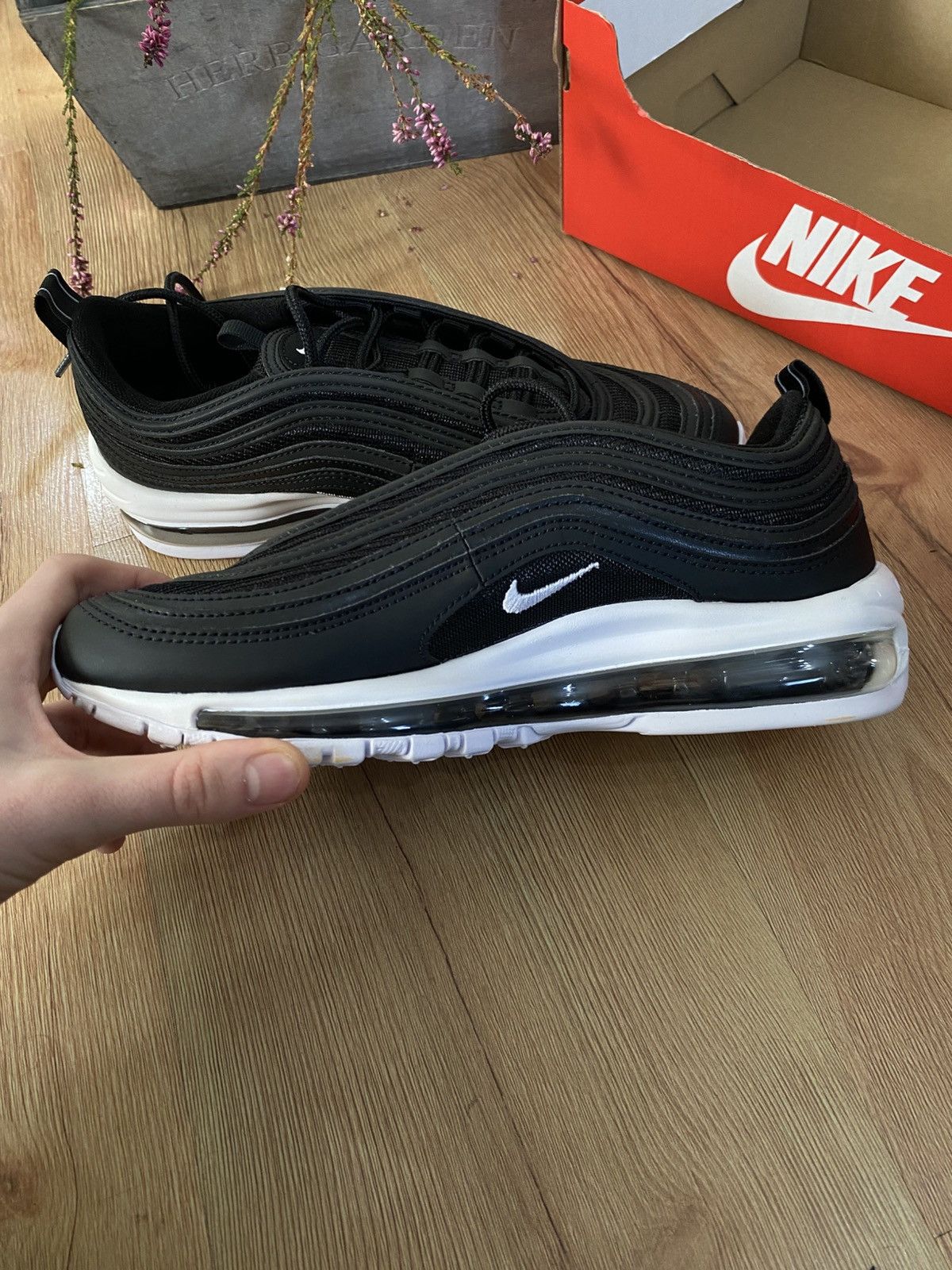 Nike Nike Air Max 97 921826-001 Black White Size US 6.5 / IT 36.5 - 3 Thumbnail