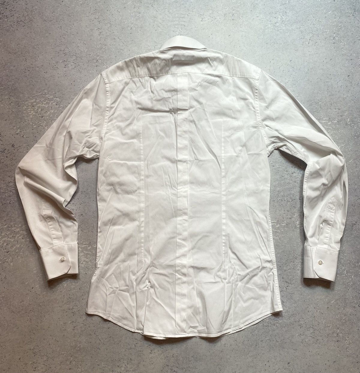 Dolce & Gabbana White Dolce Gabbana Gold Mens Shirt Button Up Size Medium Size US M / EU 48-50 / 2 - 4 Thumbnail