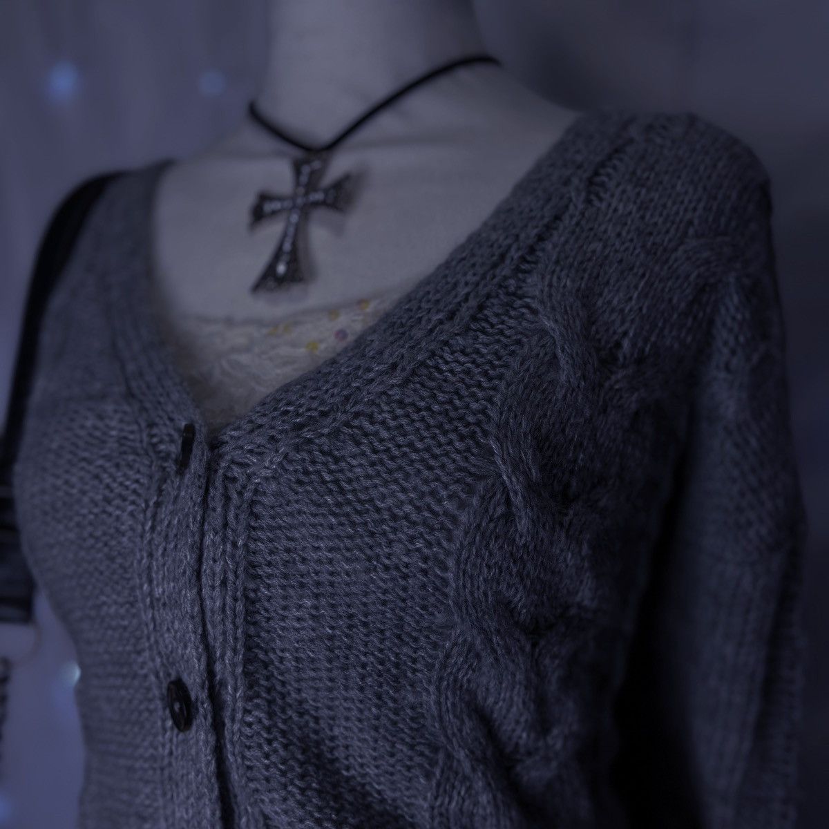 Other Wild Fable Grey Knit Sweater Size XL / US 12-14 / IT 48-50 - 2 Thumbnail
