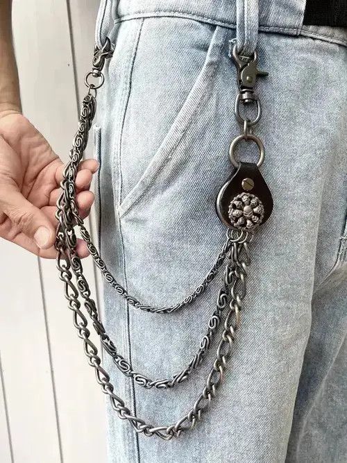 Jewelry Skulls Head Triple Layers Key Chains Size ONE SIZE - 2 Thumbnail