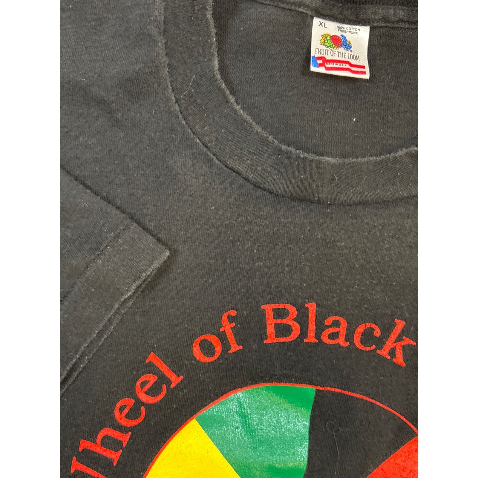 Fruit Of The Loom Vtg Wheel of Black History Chaka Zulu Leader XL shirt Size US XL / EU 56 / 4 - 3 Thumbnail