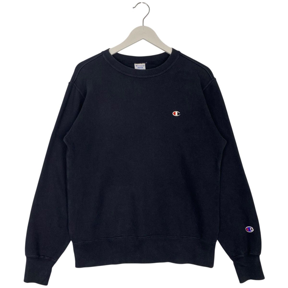 Vintage Vintage Champion Sweatshirt Crewneck Small Logo Black Size US M / EU 48-50 / 2 - 1 Thumbnail