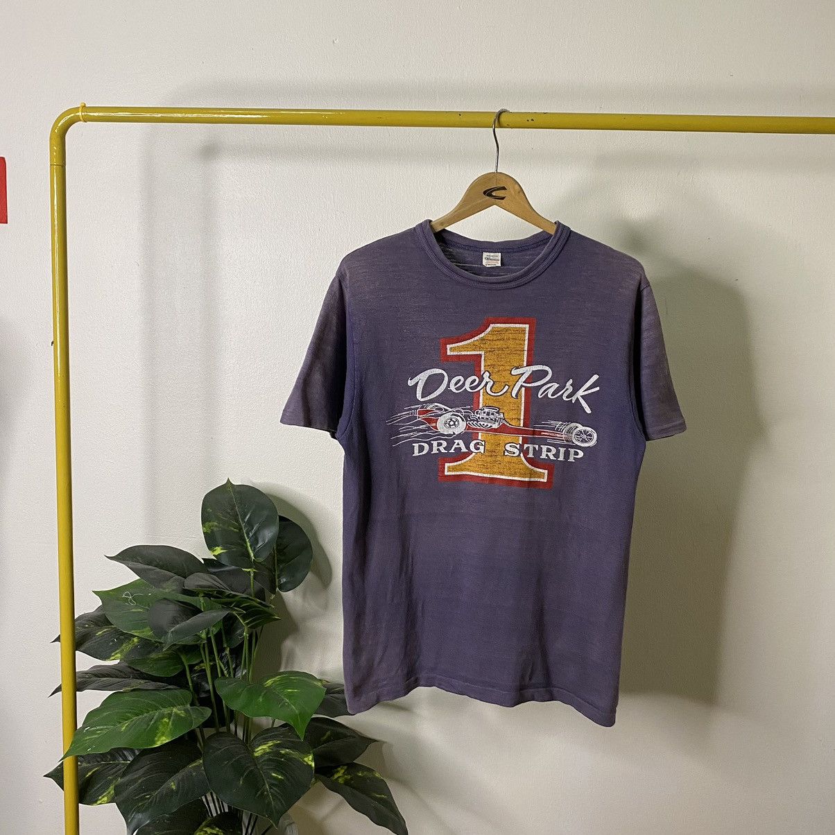 Warehouse Deer Park Drag Strip Loopwheel Cotton Faded Tee