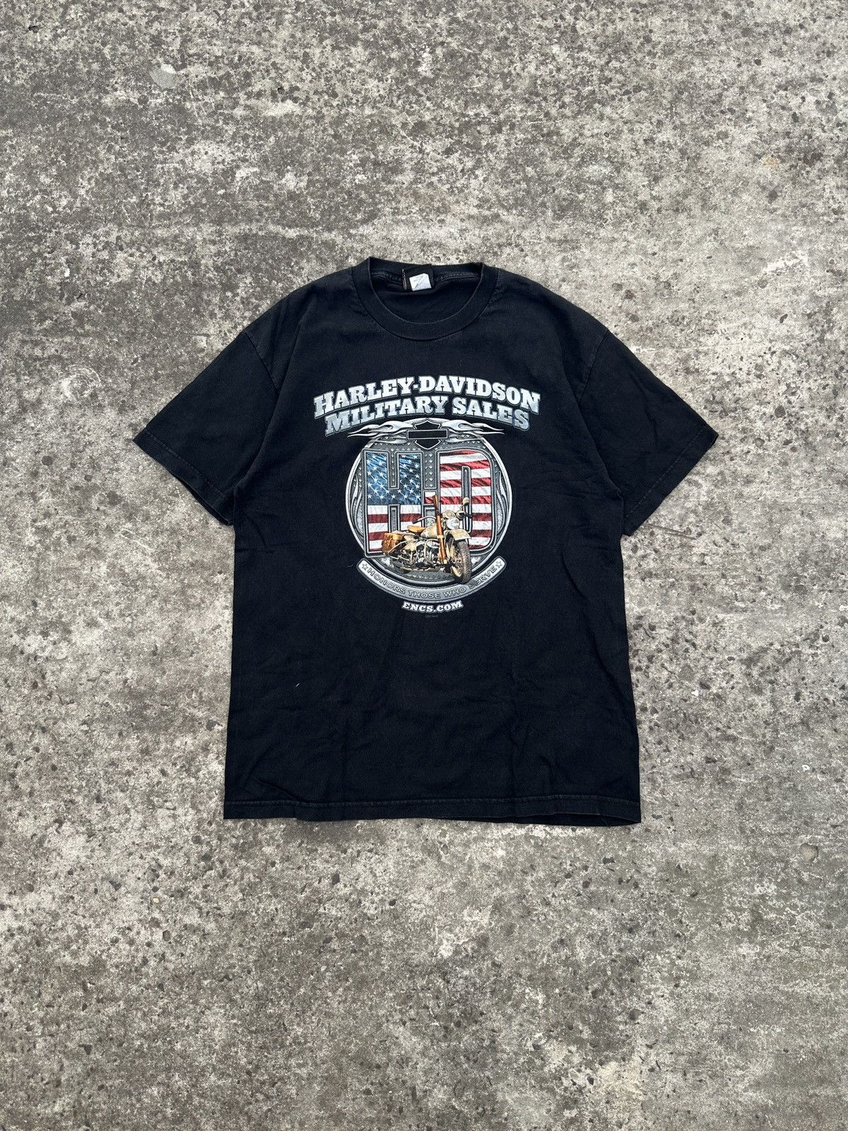 Harley Davidson × Vintage Vintage Harley Davidson Militray Sales Logo Very Rare USA L Size US L / EU 52-54 / 3 - 1 Thumbnail