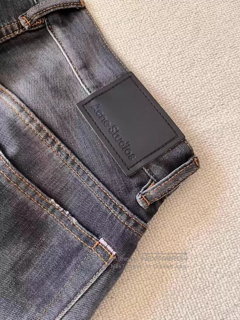 Acne Studios Acne Studios 1981 Washed Low Rise Wide Leg Design Jeans Size US 27 - 3 Thumbnail