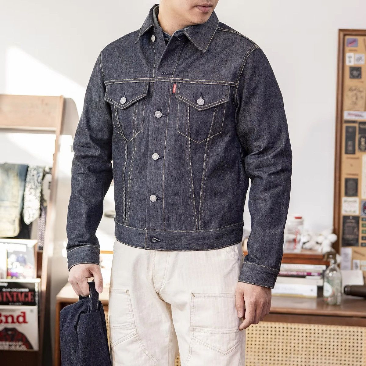 Japanese Brand Red Tornado LVC 557 big E TYPE3-0001 14oz Selvedge Denim Size US M / EU 48-50 / 2 - 2 Thumbnail