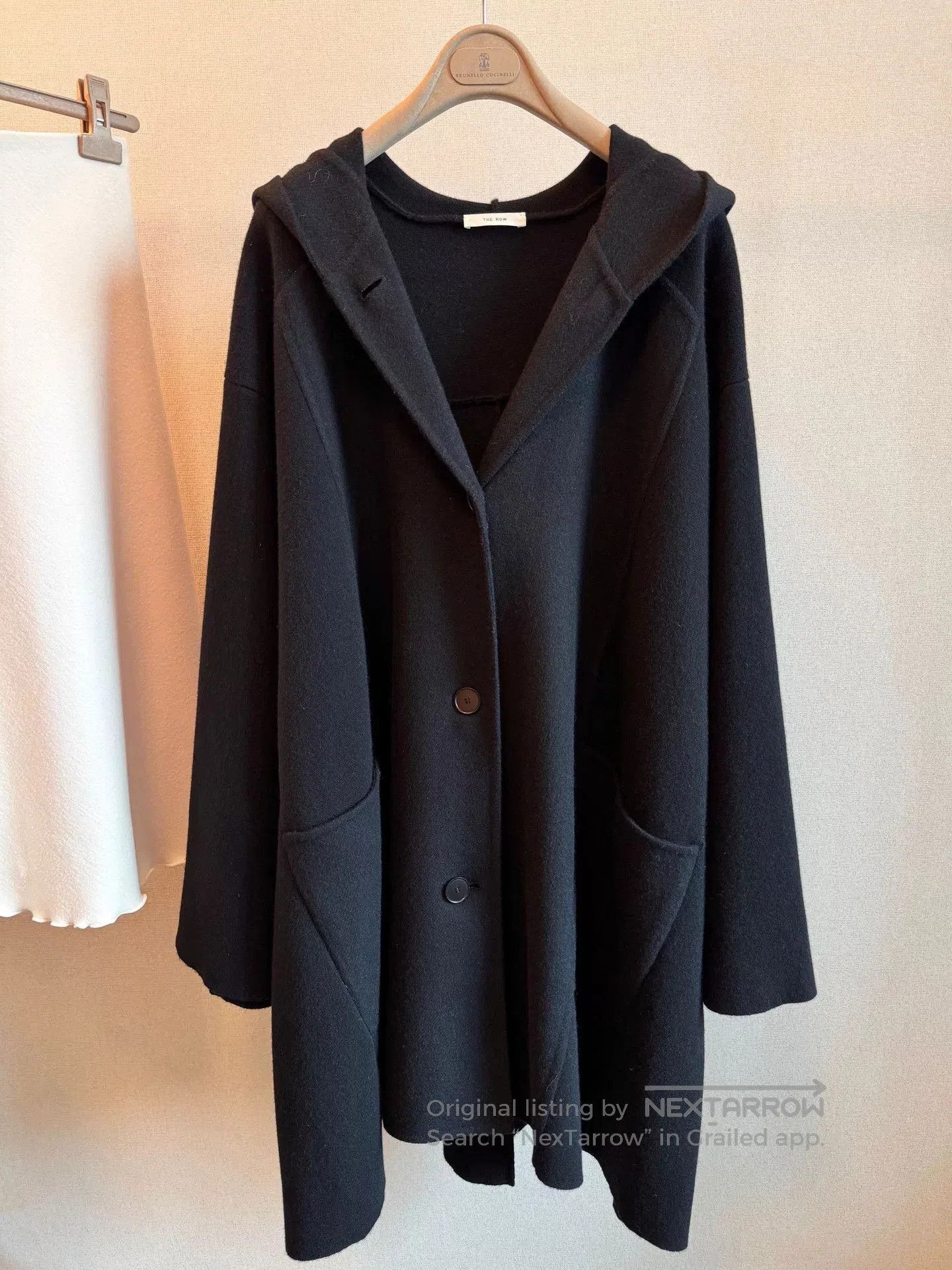 The Row The Row Black Hooded Cashmere Coat. Size US M / EU 48-50 / 2 - 1 Thumbnail