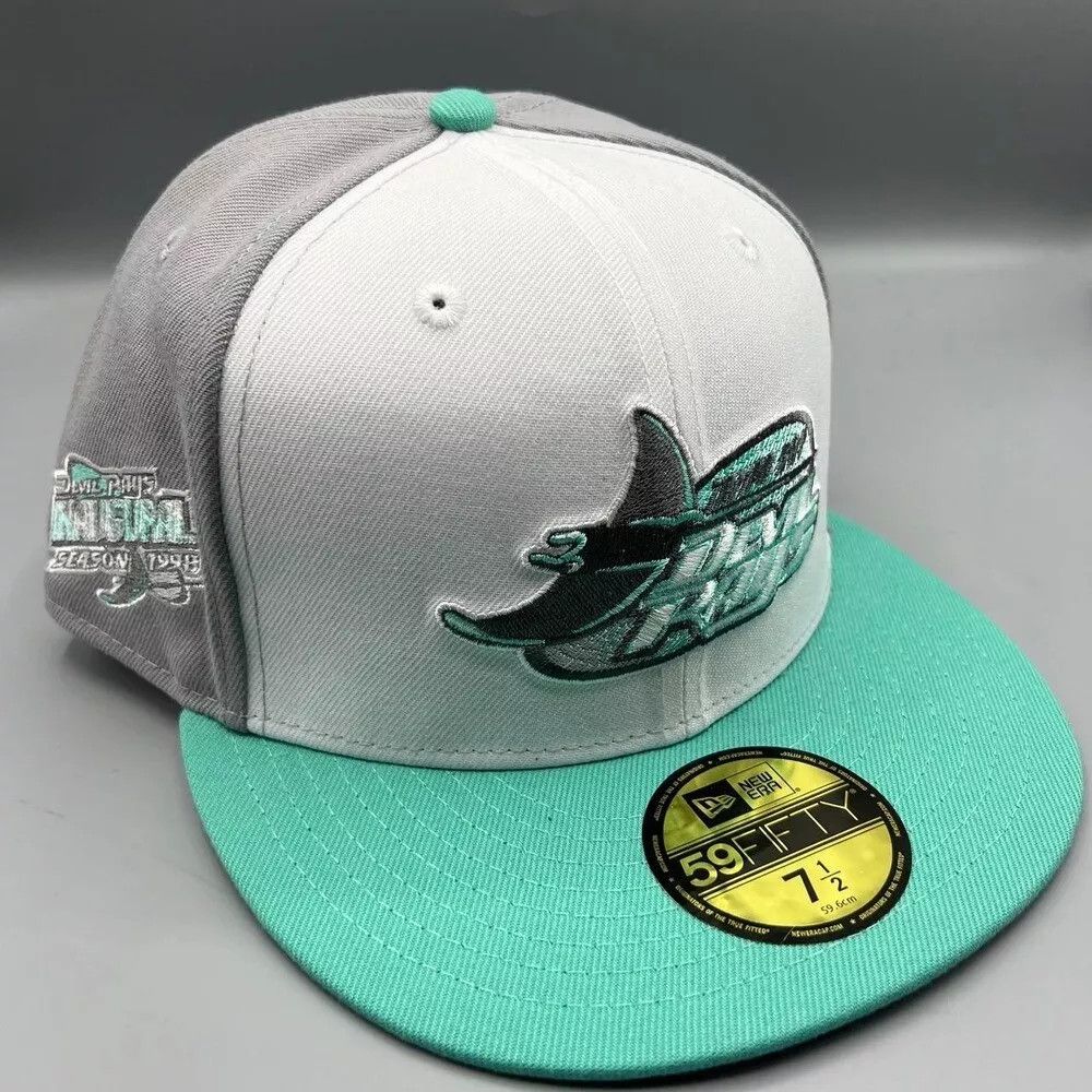 New Era Tampa Bay Rays Hat Men 7 1/2 Inaugural Season 1998 Fitted Size ONE SIZE - 1 Thumbnail