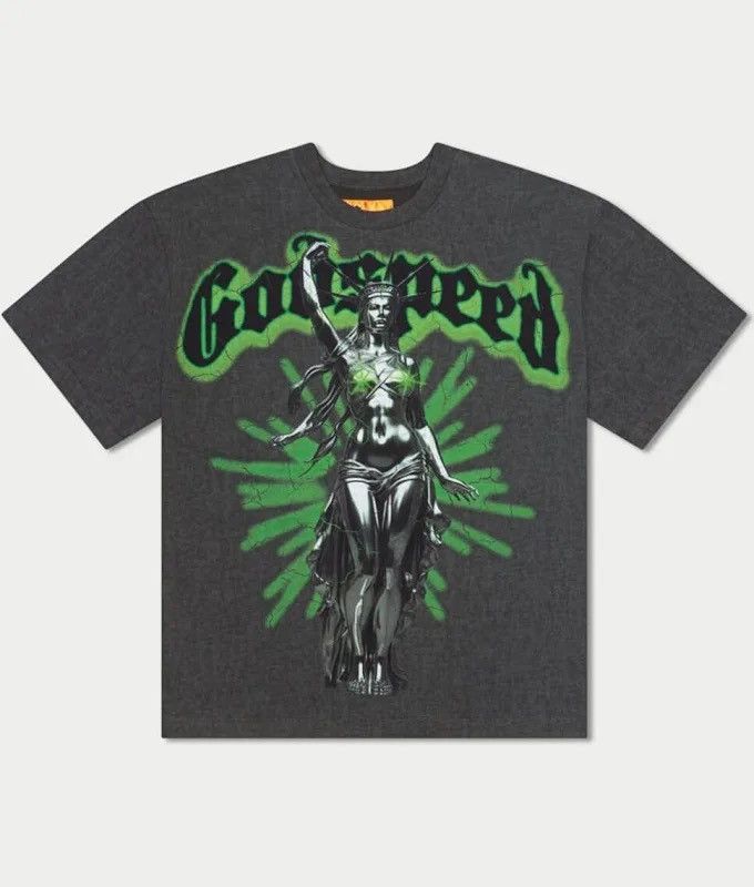 image of Godspeed Shirt L “Modern Liberty” in Grey, Men's (Size Large)