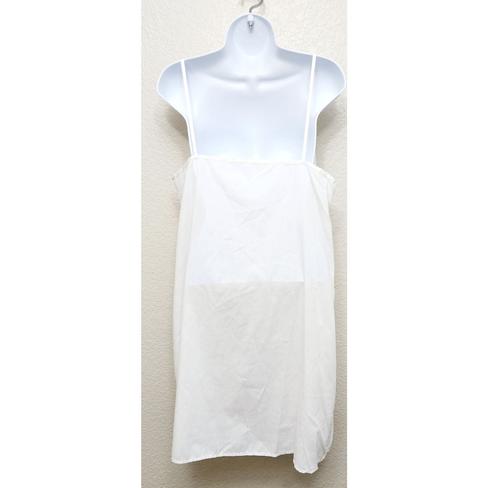 Other Target White Spaghetti Strap Pull On Cotton Mini Dress Large Size L / US 10 / IT 46 - 2 Thumbnail