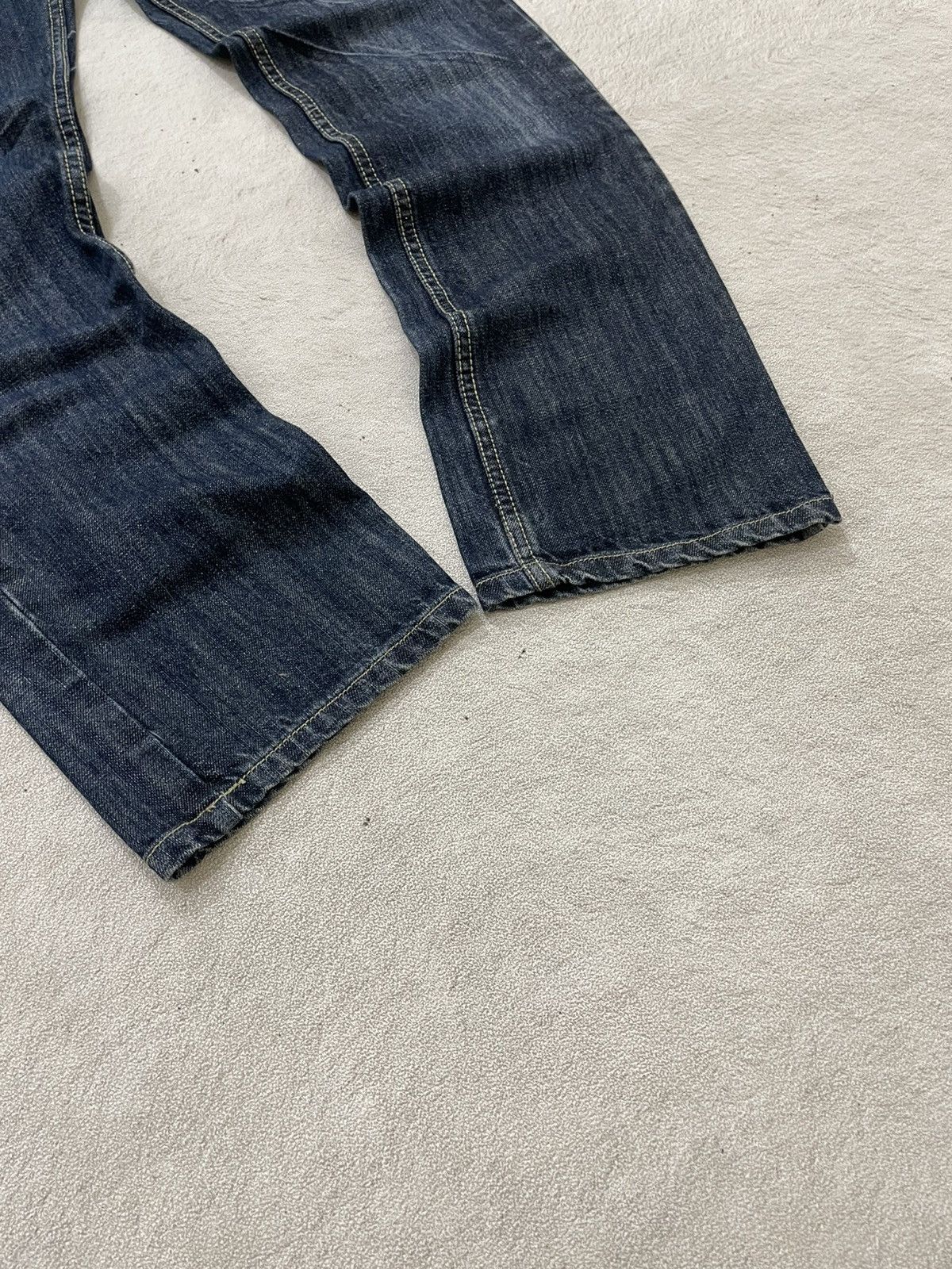 Japanese Brand 2000s Japan Raw Denim Y2K Faded Tribal Pocket Number Nine Size US 29 - 3 Thumbnail