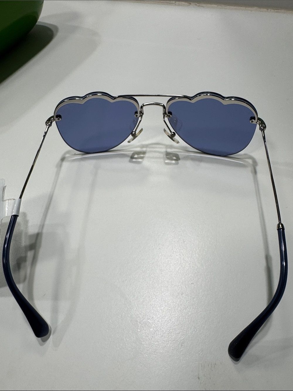 Miu Miu Miu Miu Aviator Cloud Sunglasses Periwinkle Mirror Size ONE SIZE - 7 Thumbnail