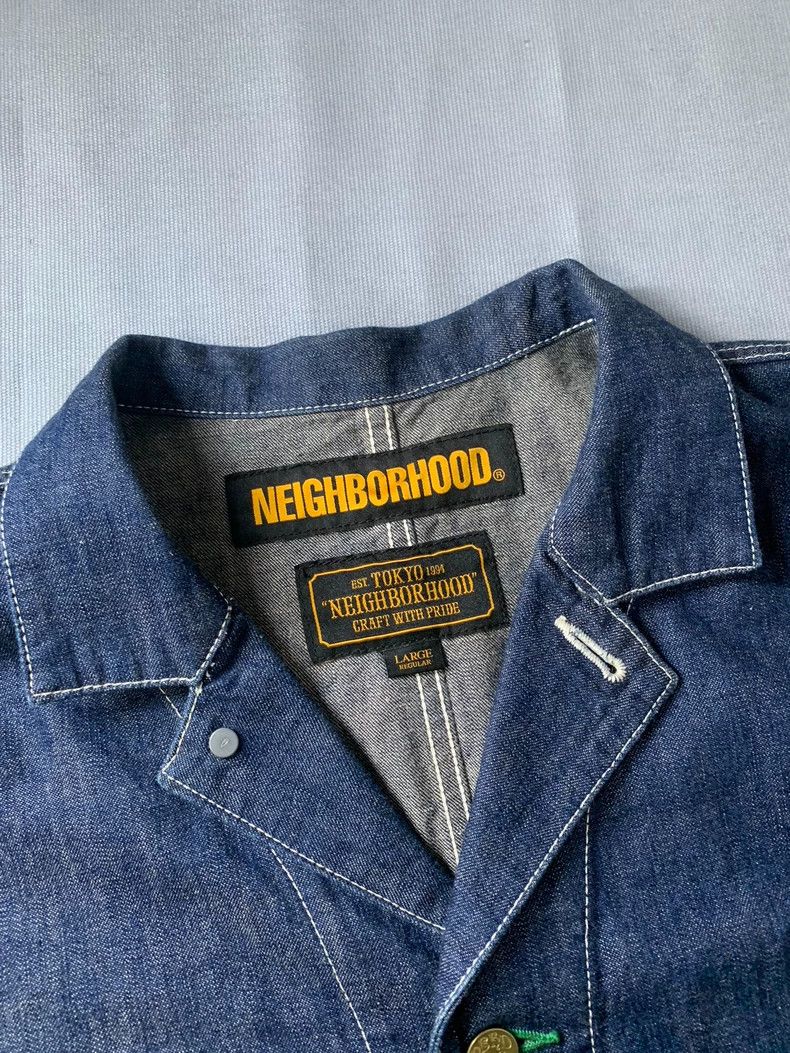 Neighborhood NEIGHBORHOOD Nissan Long Denim Jacket 2504-Nextarrow Size US L / EU 52-54 / 3 - 3 Thumbnail