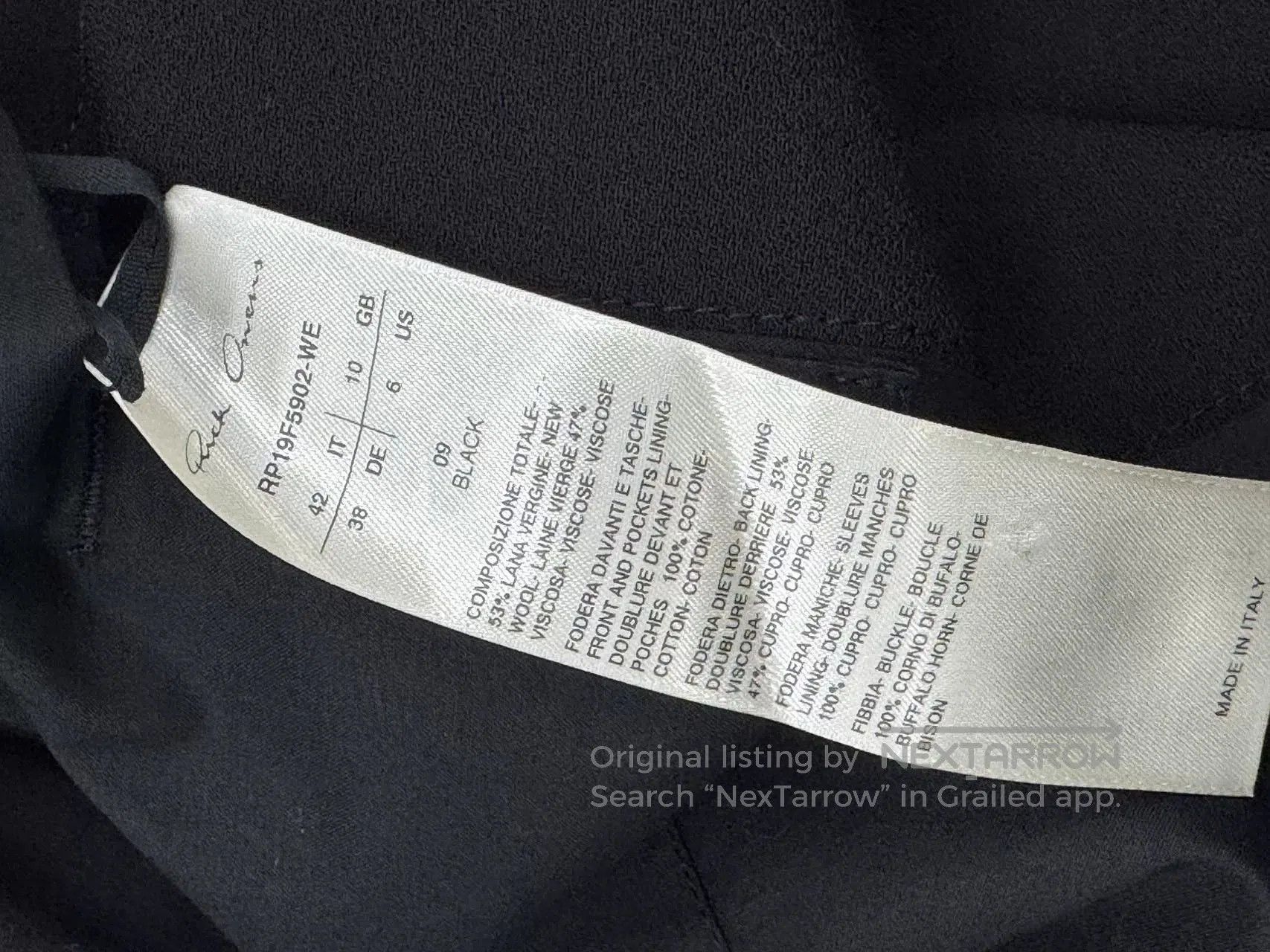 Rick Owens Rick Owens Long Black Coat. Size M / US 6-8 / IT 42-44 - 5 Thumbnail