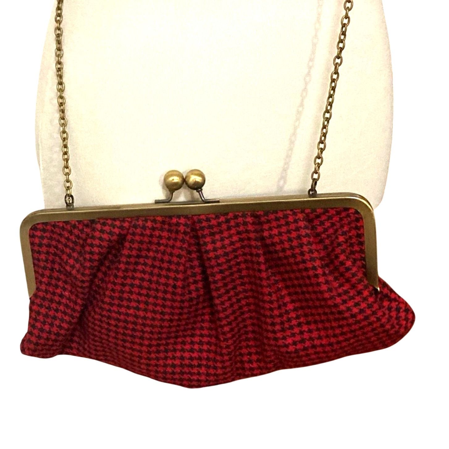 Vintage Vintage Wool Blend Crossbody/Shoulder Bag, Chain Strap Size ONE SIZE - 7 Thumbnail