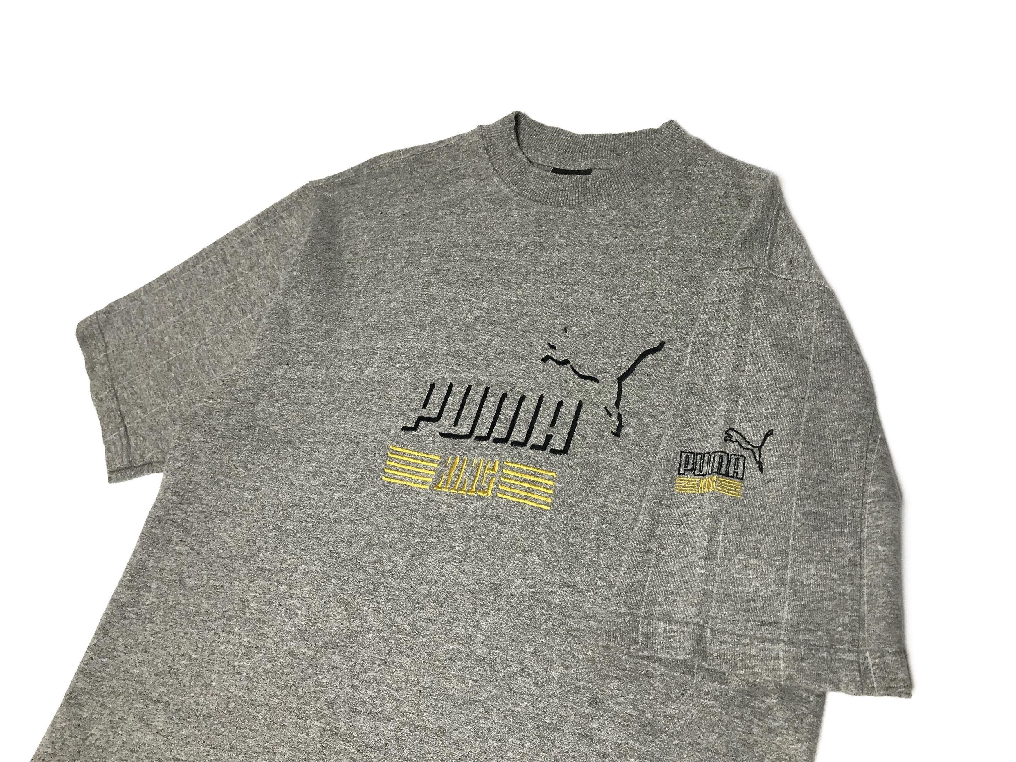 Puma Puma King Vintage Mens Tee Size S Gray Size US S / EU 44-46 / 1 - 3 Thumbnail