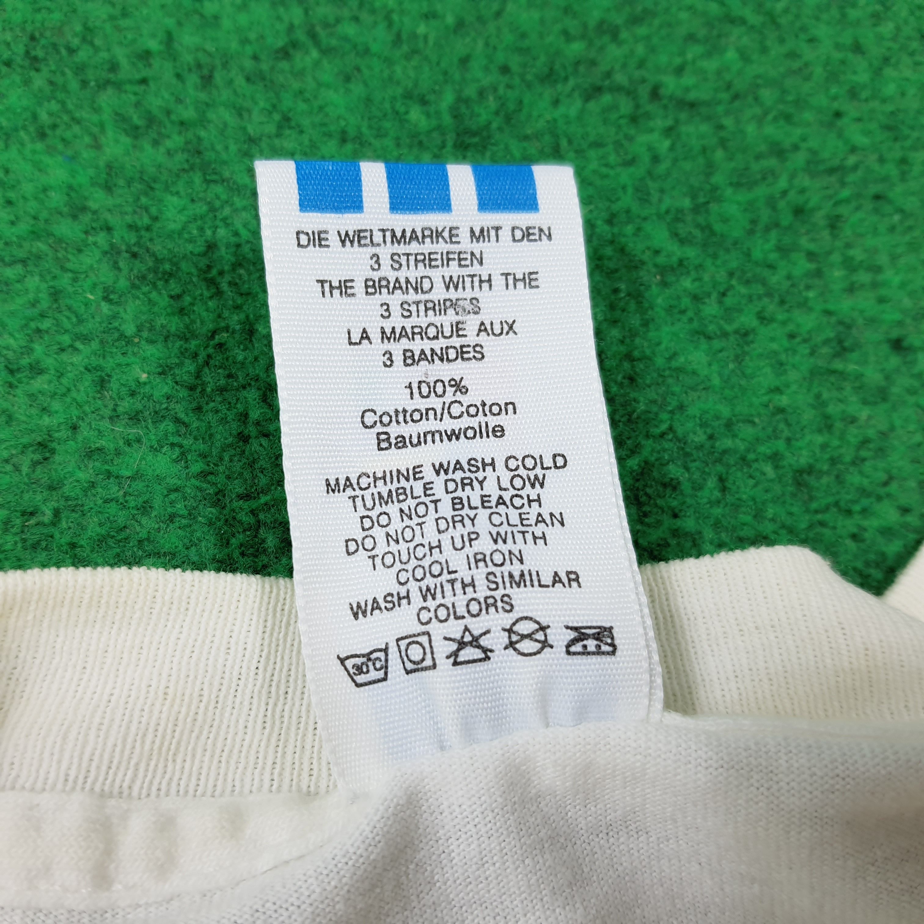 Adidas Vintage 90s Adidas Trefoil Madde in USA Tshirt C285N75 Size US XL / EU 56 / 4 - 7 Thumbnail