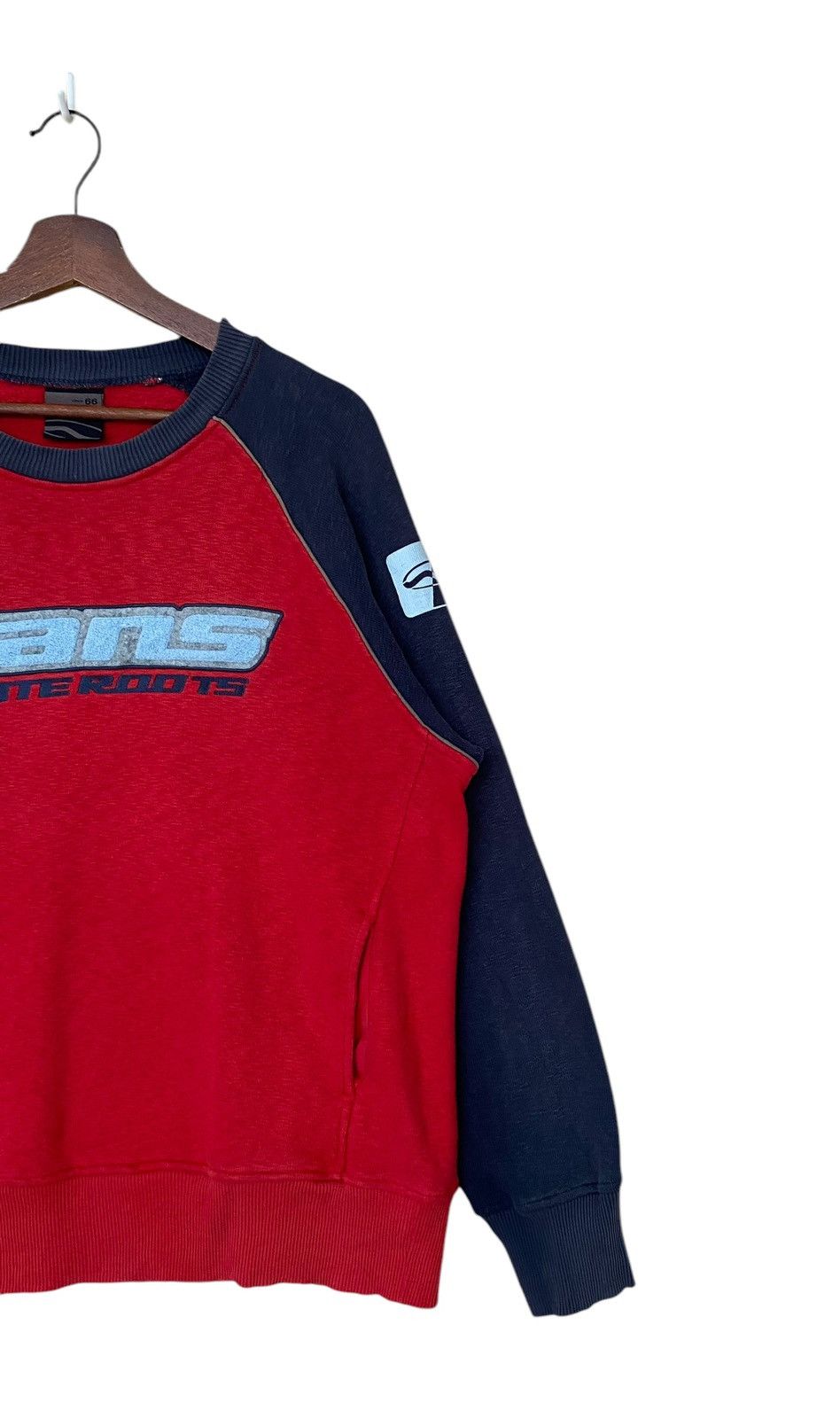 Vans × Vintage Vintage Brand Vans Two Tone Big Logo Sweatshirt 1990s Size US M / EU 48-50 / 2 - 4 Thumbnail