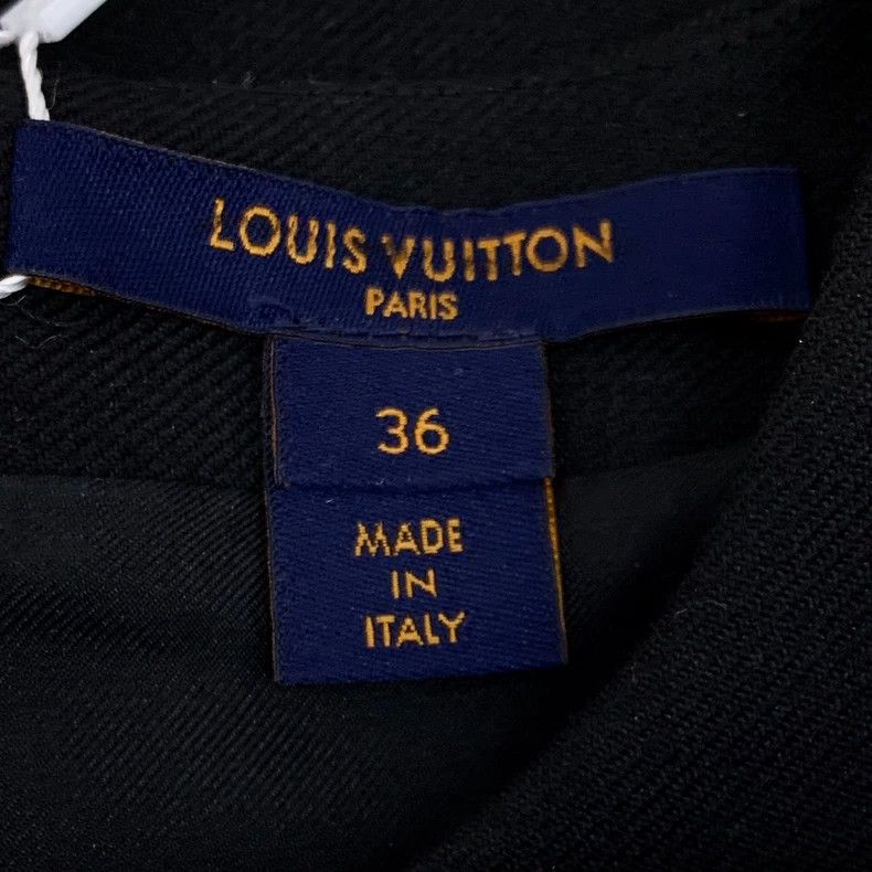 Louis Vuitton Louis Vuitton Black wool patchwork crew neck short sleeve Size XS / US 0-2 / IT 36-38 - 6 Thumbnail