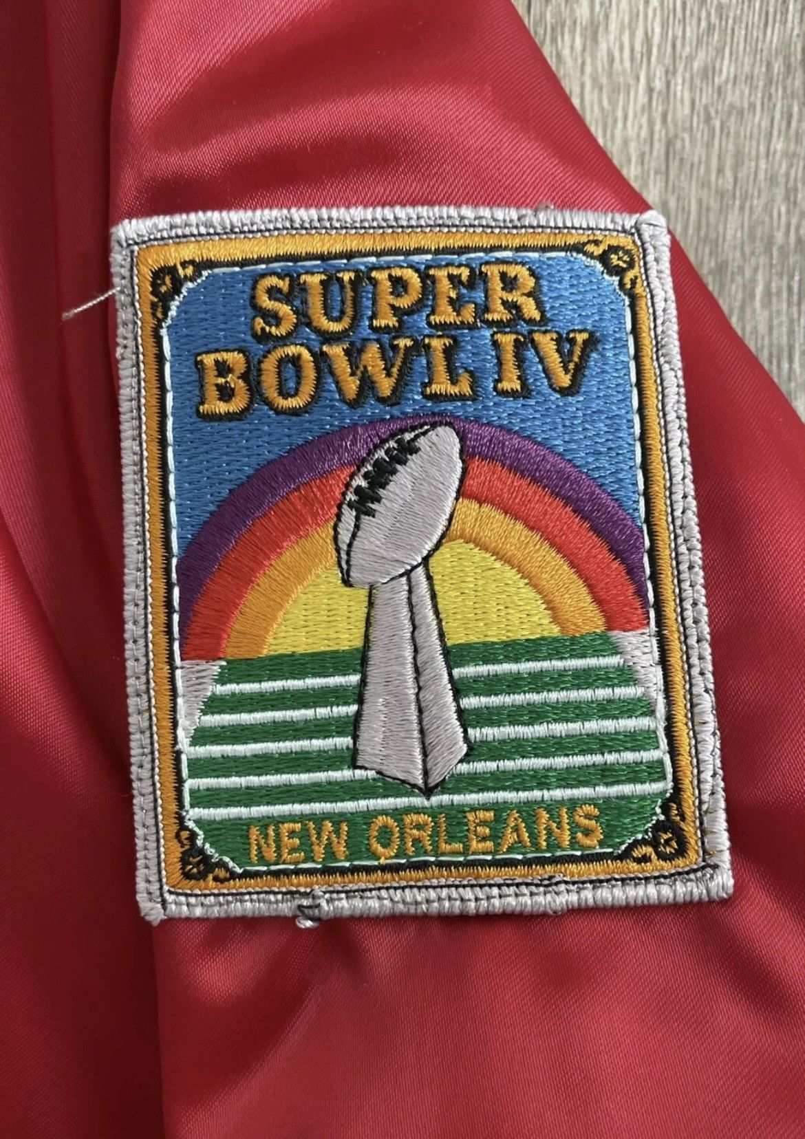 Vintage Rare Kansas City Chiefs Super Bowl Jacket Size US L / EU 52-54 / 3 - 3 Thumbnail