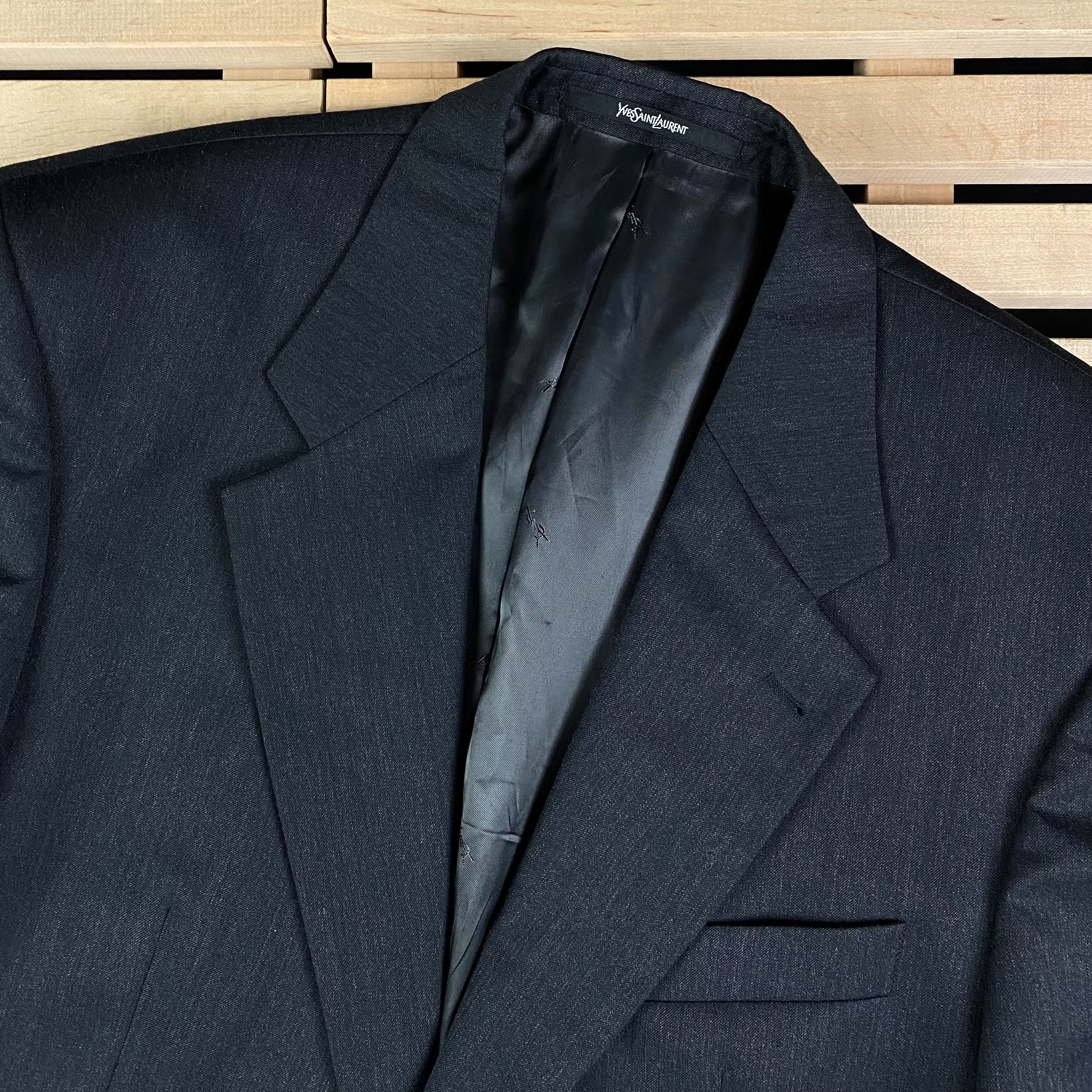 Yves Saint Laurent Mens Blazer Jacket Yves Saint Laurent Size 27 Size 50R - 2 Thumbnail