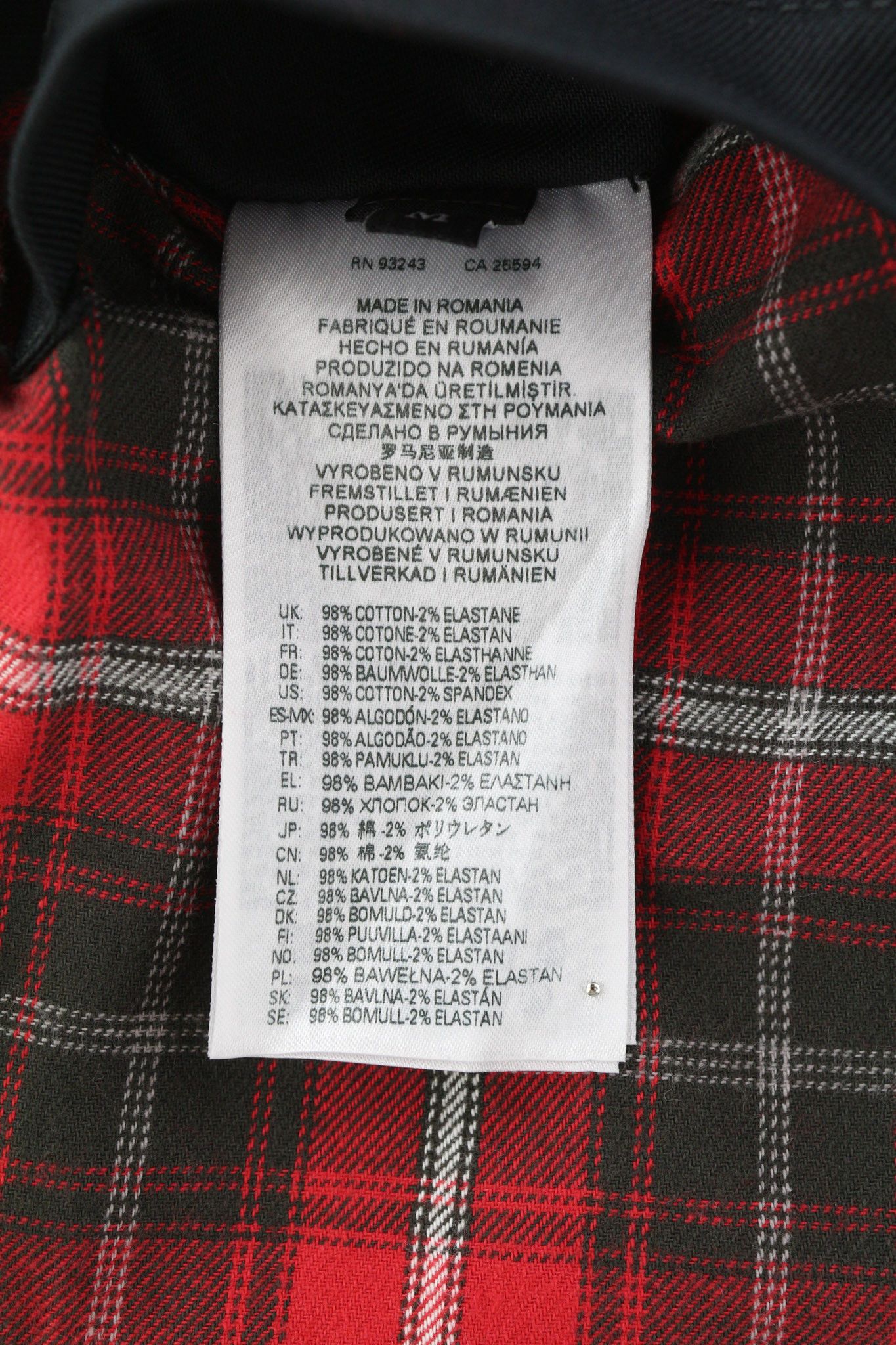 Diesel J-HARRY M Black Band Neck Plaid Lined Jacket 40032 Size US M / EU 48-50 / 2 - 11 Thumbnail