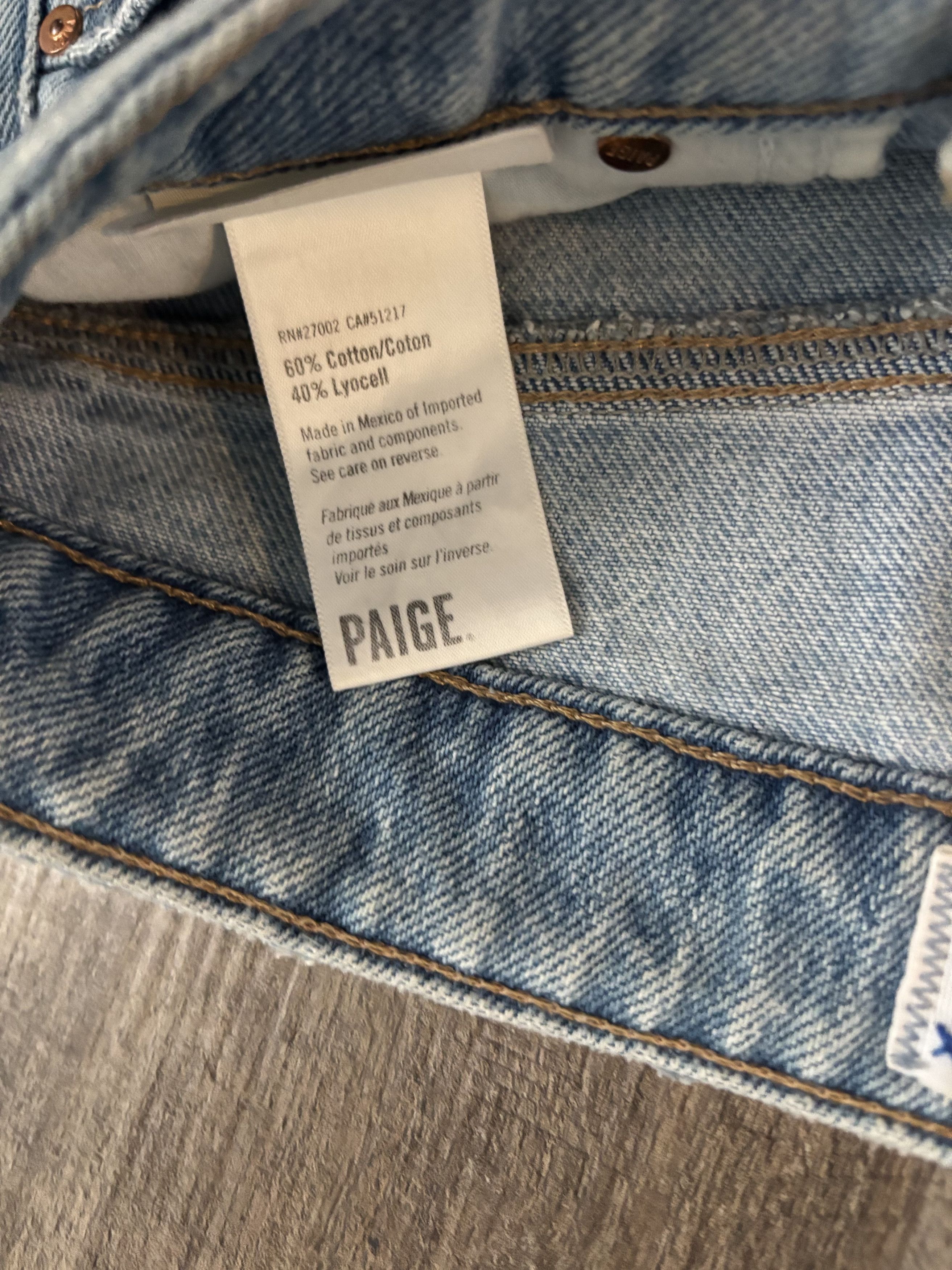 Paige Paige Ripped Denim Boyfriend Jeans Distressed Size 25" / US 0 / IT 36 - 3 Thumbnail
