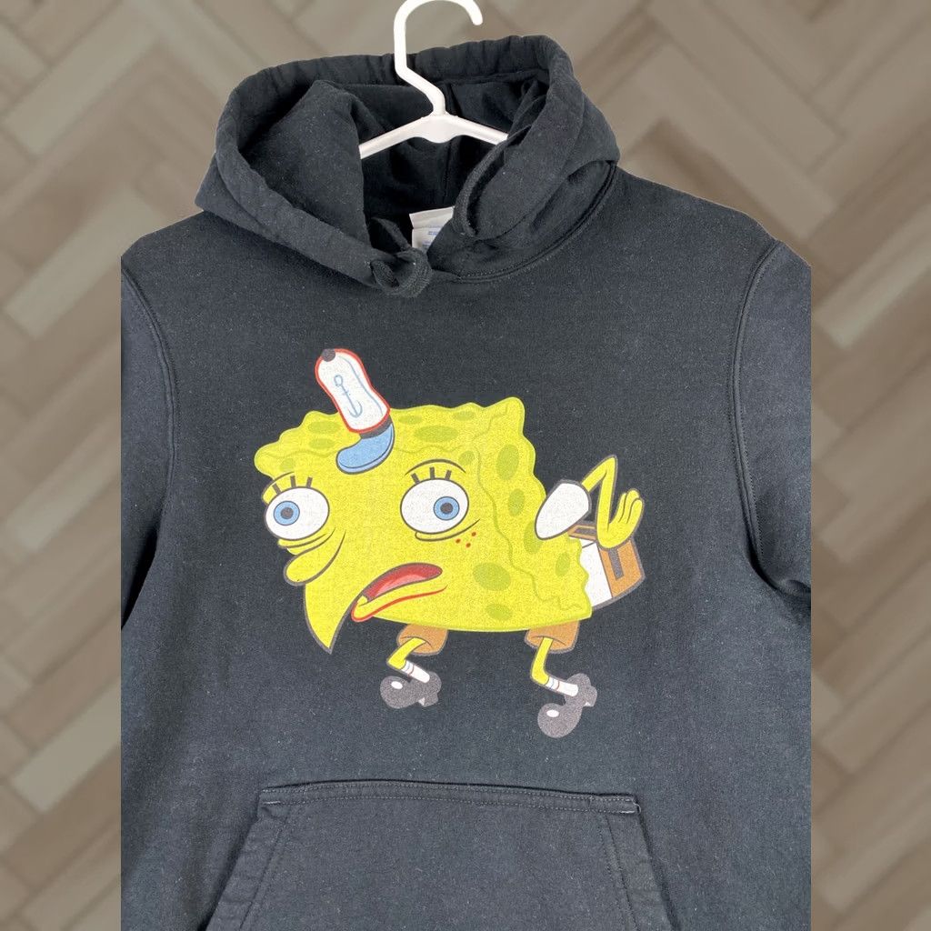 Vintage Santa Cruz Sweatshirt Men’s S Black SpongeBob Hoodie Pullover Cartoon Hooded Logo Skateboarding N/A Size US S / EU 44-46 / 1 - 1 Thumbnail