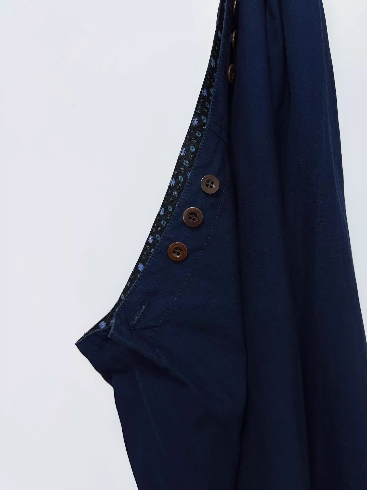 Casey Vidalenc Chez Vidalenc Indigo Linen Wide-Leg Pants Adjustable Size 26" / US 2 / IT 38 - 7 Thumbnail