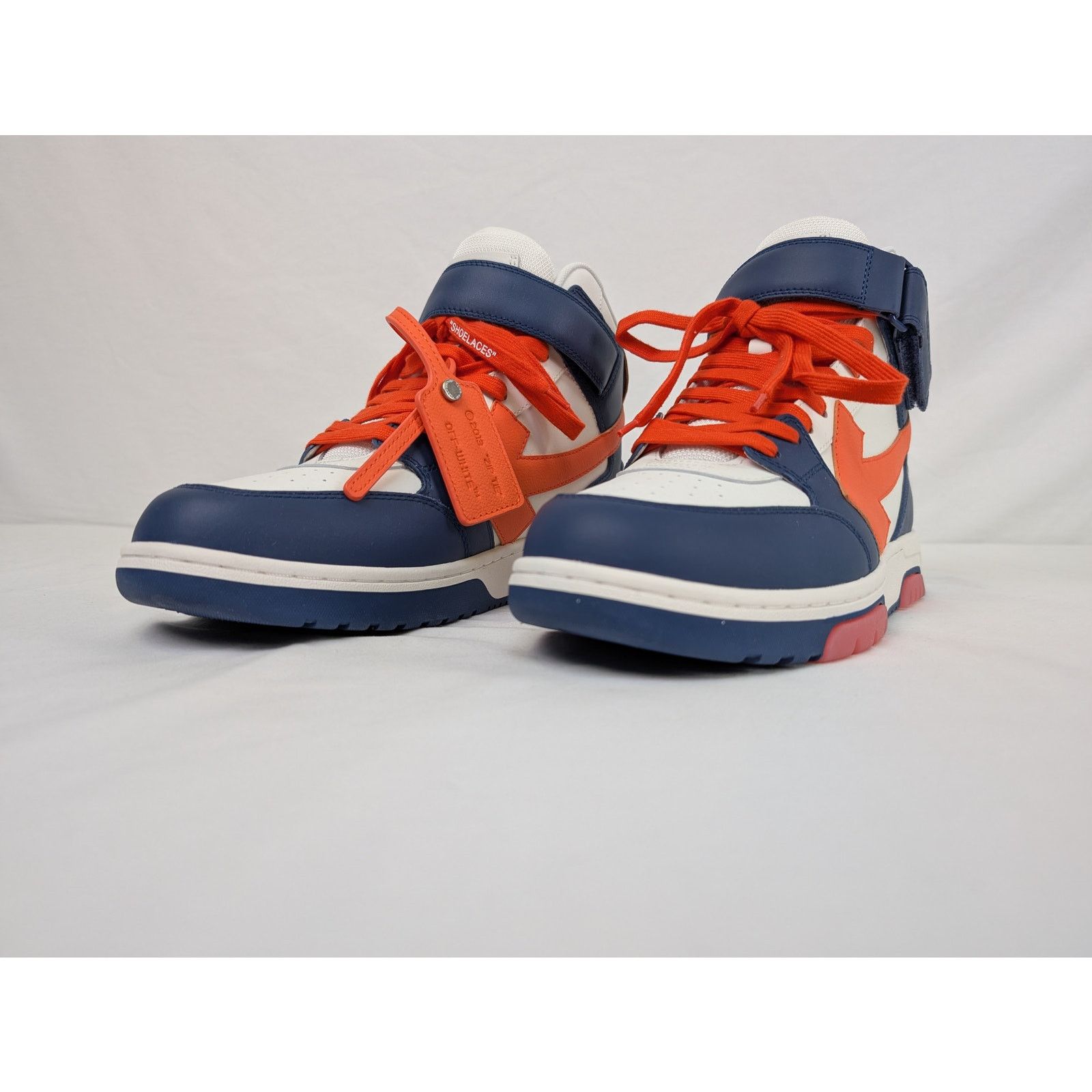 Off-White o1rshd1 Out of office Mid Top Lea Sneakers in Blue Size US 10 / EU 43 - 6 Thumbnail
