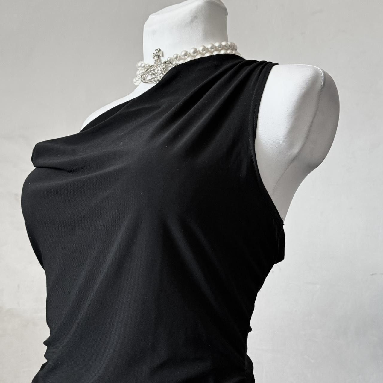 Vintage Stunning Avant - Garde draped top/ blouse Size S / US 4 / IT 40 - 5 Thumbnail