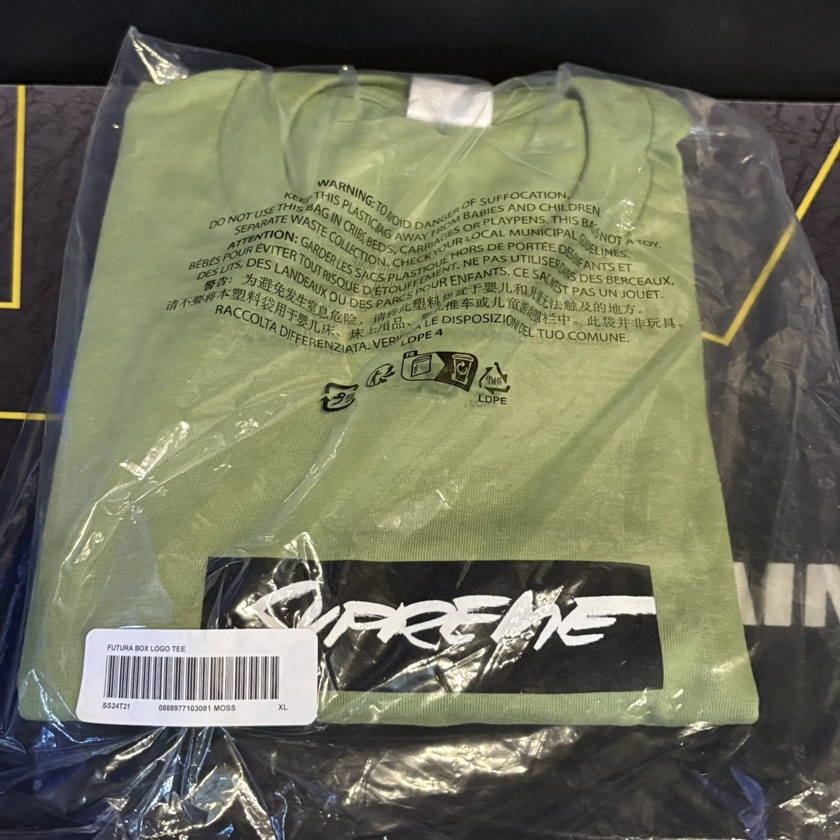 Supreme Supreme Futura Box Logo Tee Moss Green Olive XL New Size US XL / EU 56 / 4 - 1 Preview