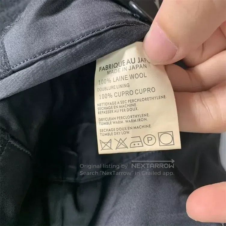 Y's Y's Irregular runway style fake two-piece Cape long wool c Size US XXL / EU 58 / 5 - 9 Thumbnail