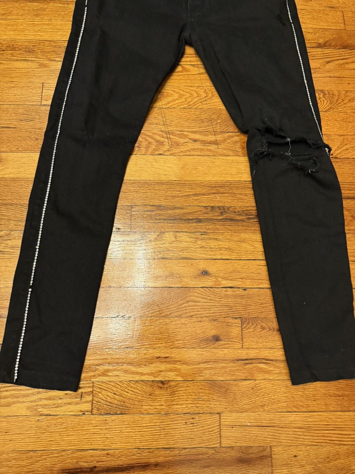 Amiri Amiri Mx1 Crystal Track Jeans VVS Size 38 Size US 38 / EU 54 - 3 Thumbnail