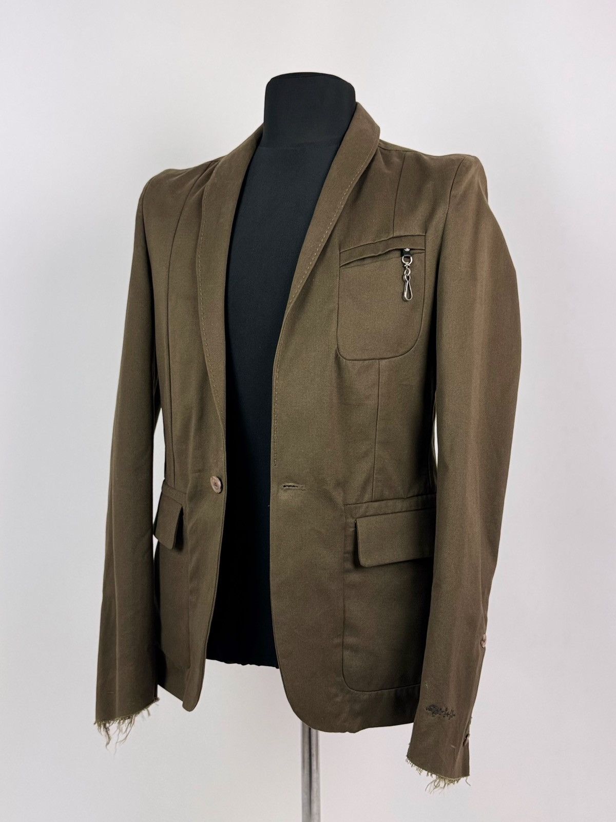 Diesel Diesel Designer Khaki Casual Blazer Size US L / EU 52-54 / 3 - 1 Thumbnail